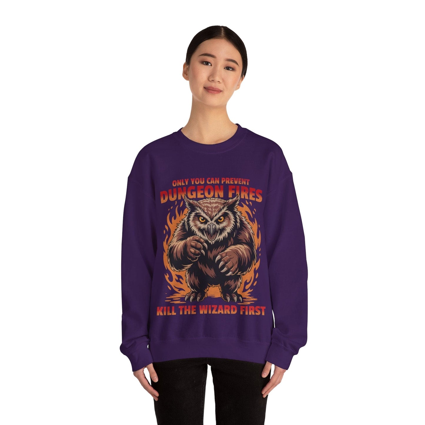Printify Sweatshirt Only You Can Prevent Dungeon Fires Funny D&D Sweatshirt