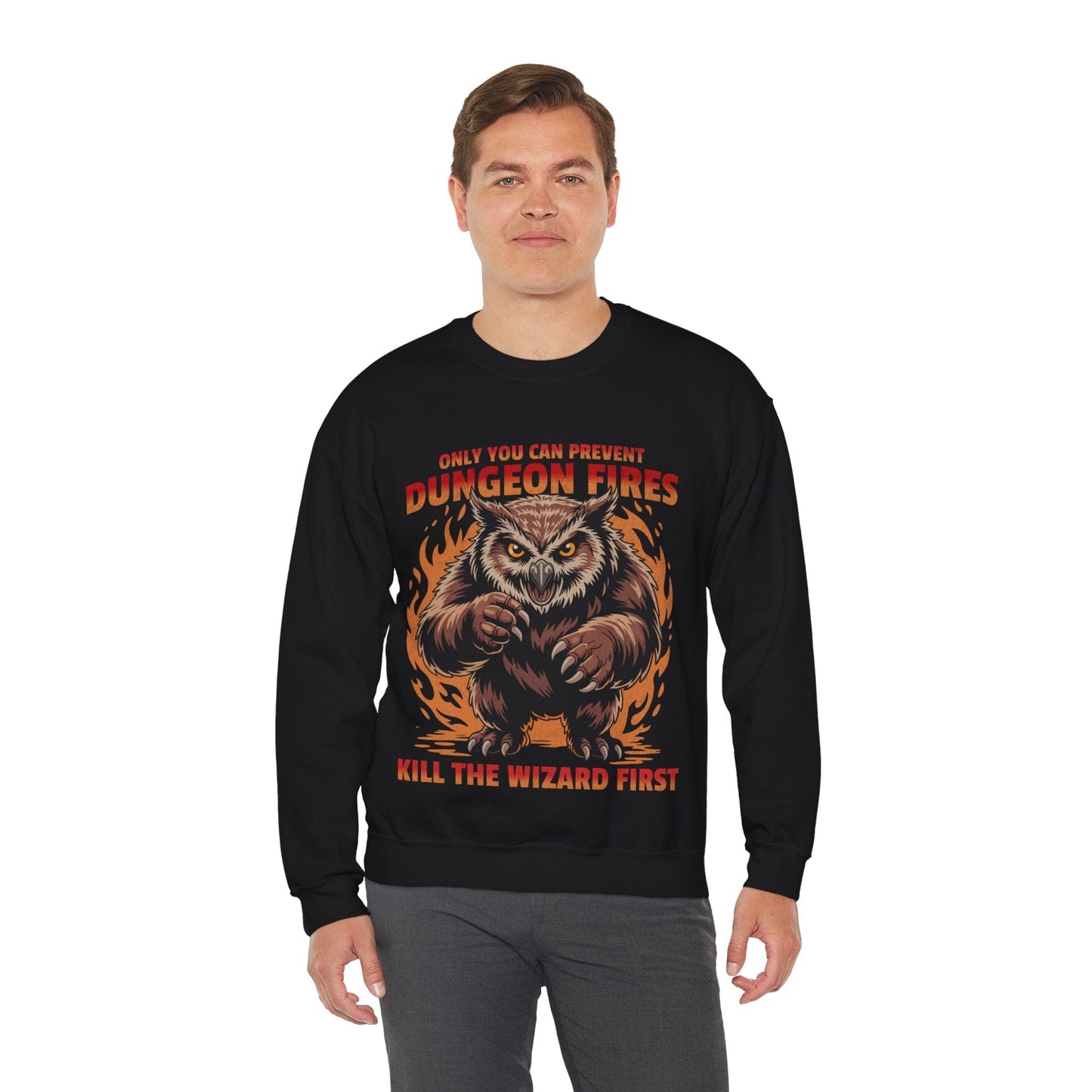 Printify Sweatshirt Only You Can Prevent Dungeon Fires Funny D&D Sweatshirt