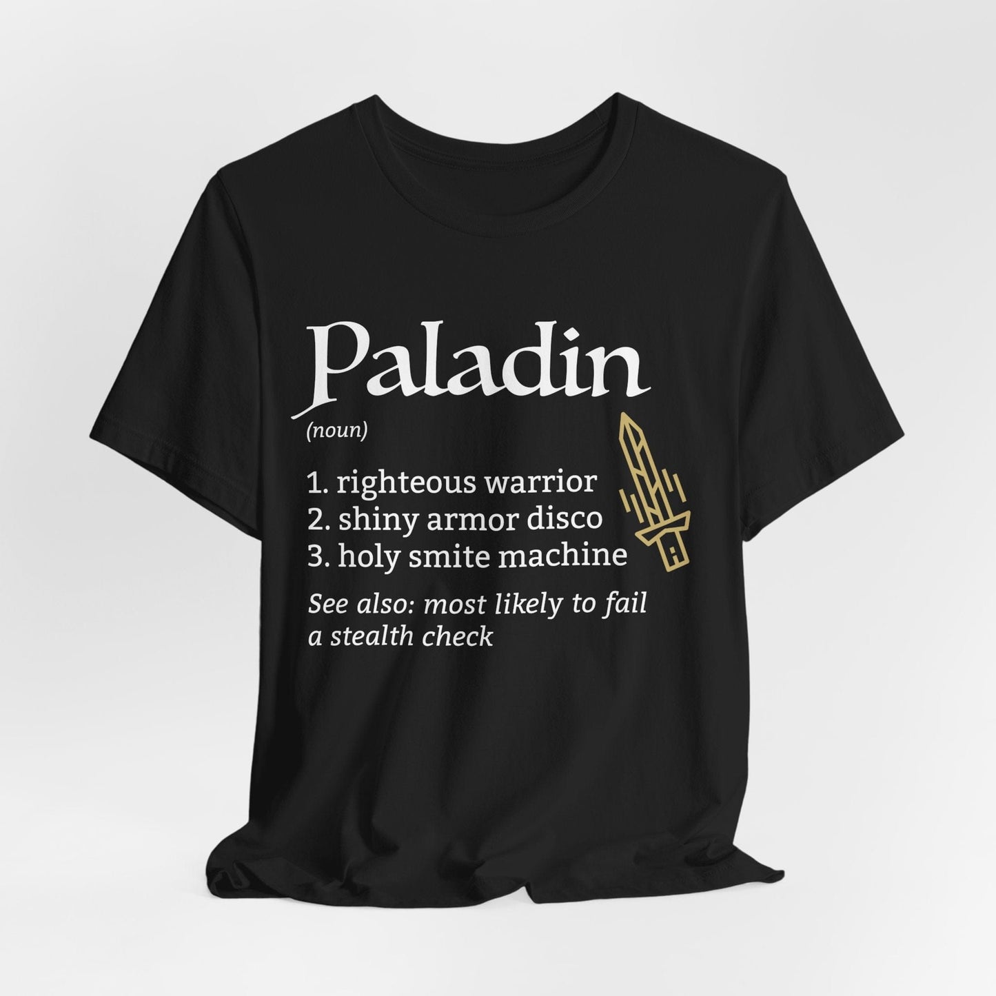 Printify T-Shirt Black / S Paladin Class Definition T-Shirt