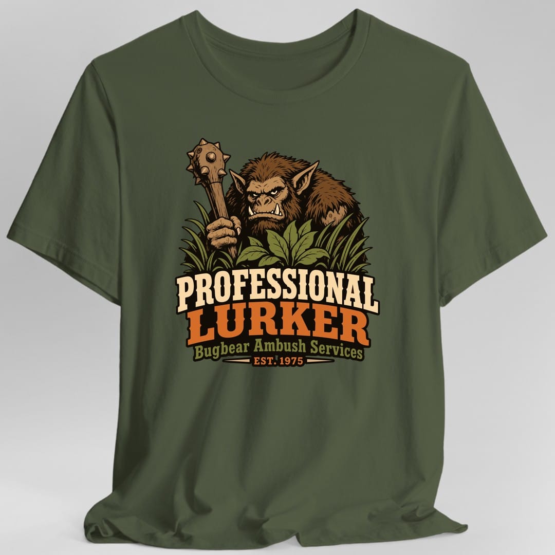 Professional Lurker Bugbear T-Shirt - Military Green