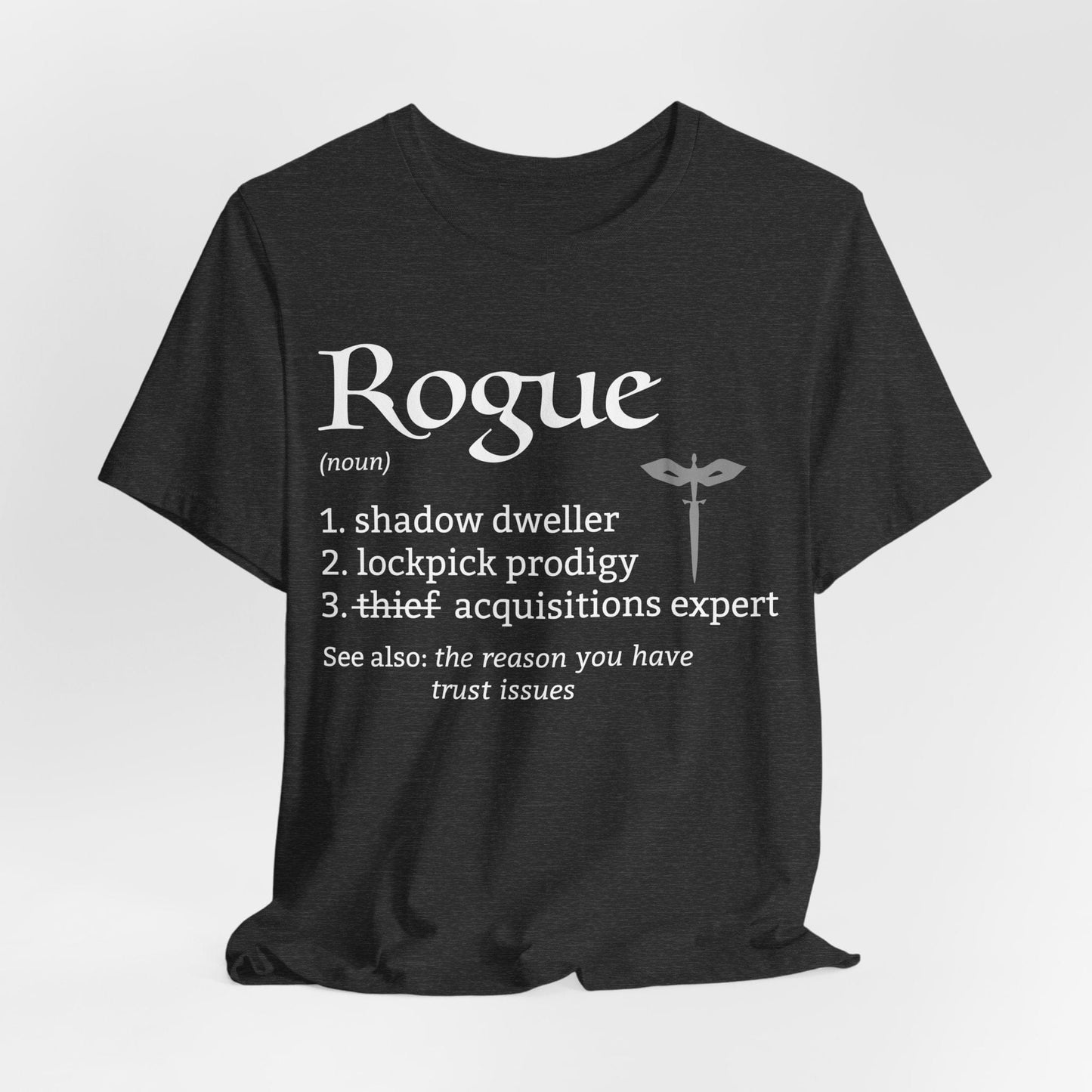 Printify T-Shirt Dark Heather / S Rogue Class Definition T-Shirt
