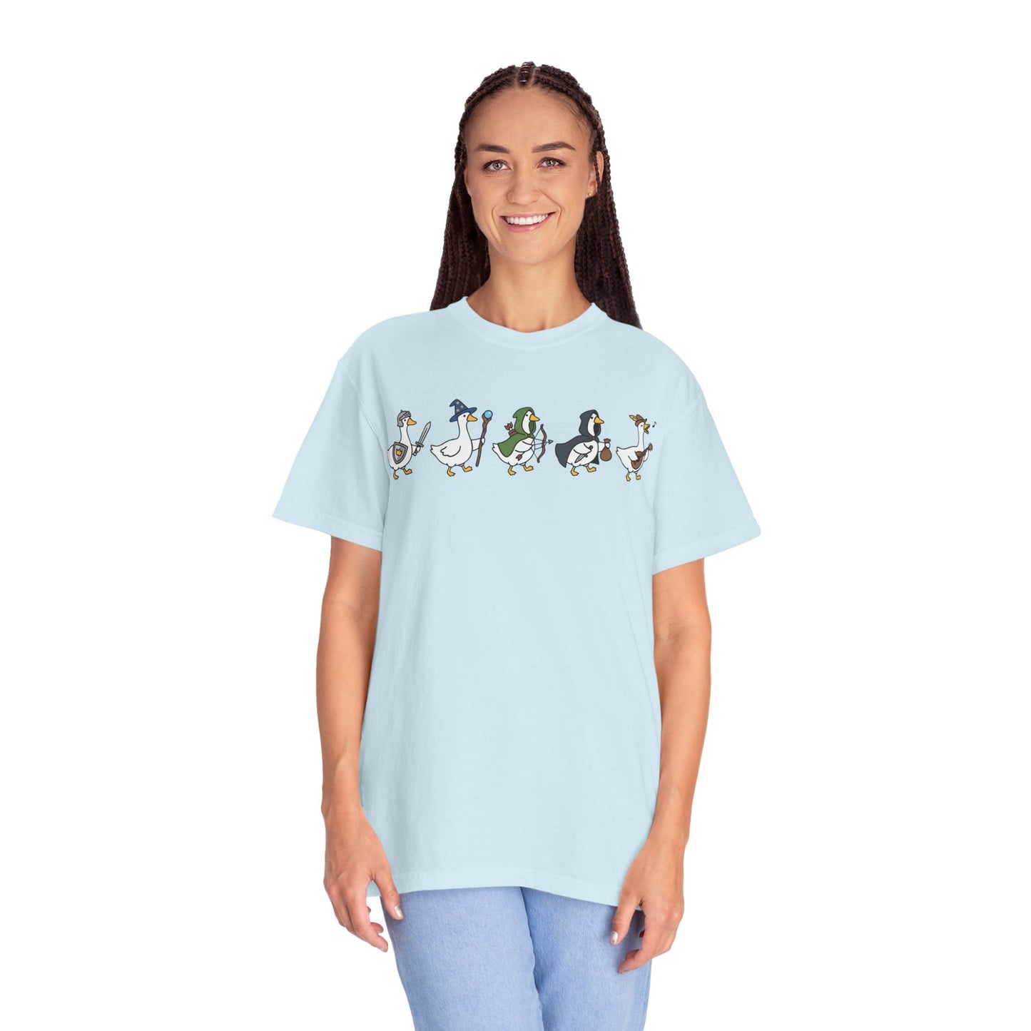 Printify T-Shirt Silly Goose Adventurers Funny D&D T-Shirt - Comfort Colors