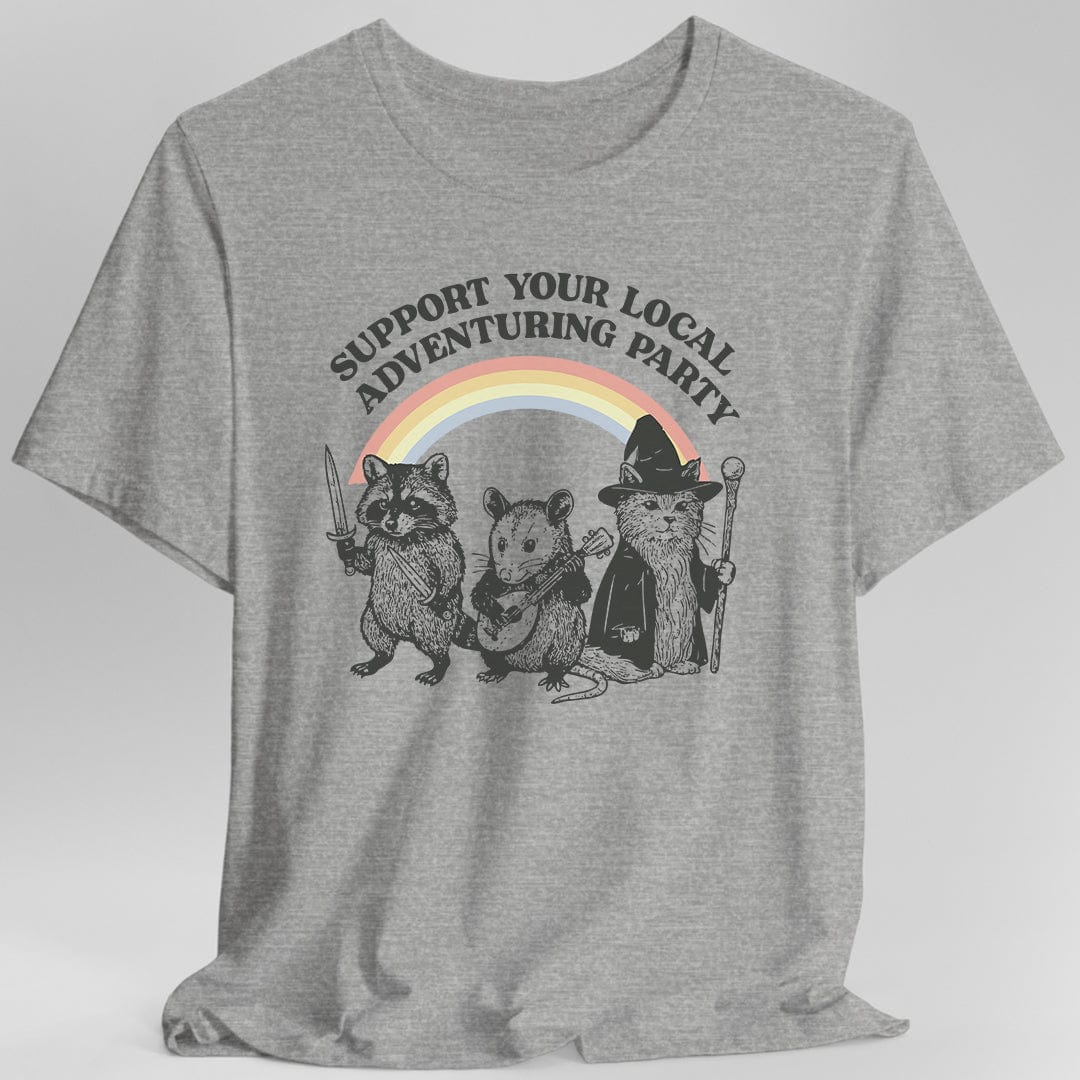 Printify T-Shirt Sport Grey / S Support Your Local Adventuring Party T-Shirt