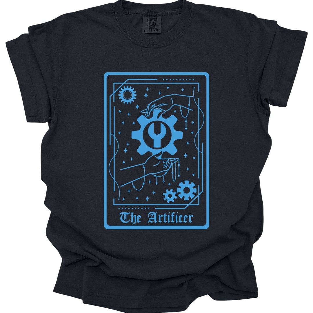 Printify T-Shirt Black / S The Artificer Tarot Card T-Shirt - Comfort Colors