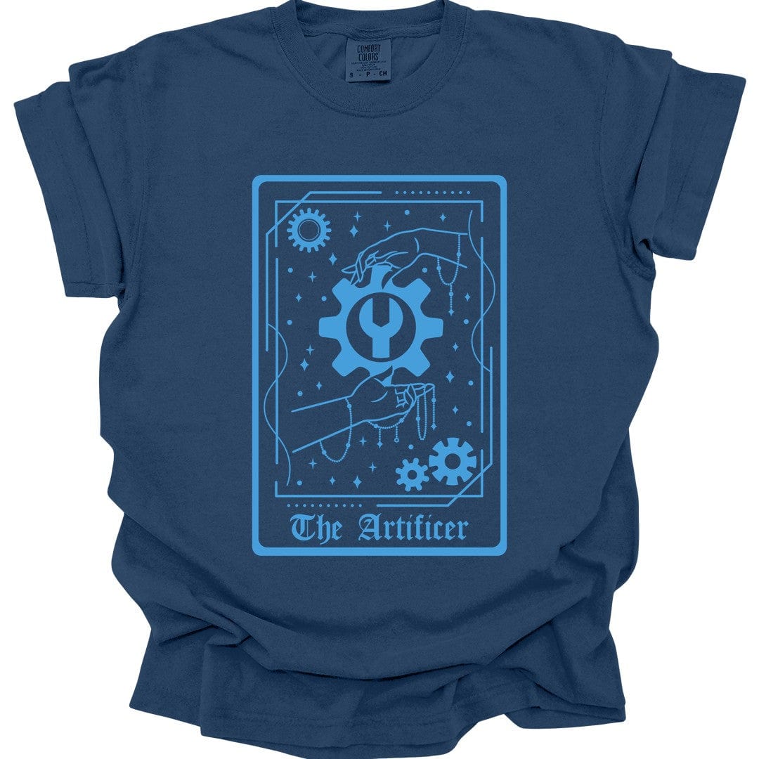 Printify T-Shirt True Navy / S The Artificer Tarot Card T-Shirt - Comfort Colors