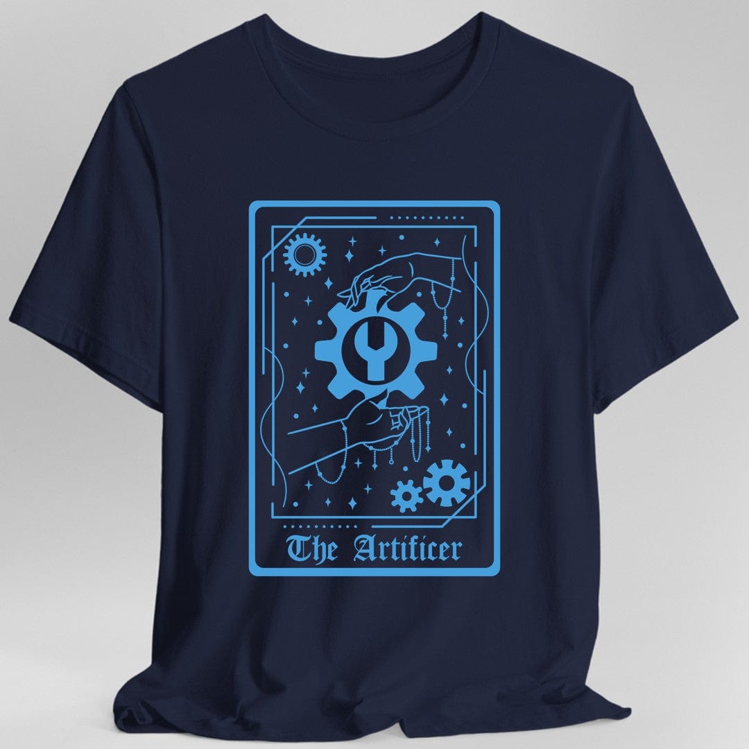 Printify T-Shirt Navy / S The Artificer Tarot Card T-Shirt
