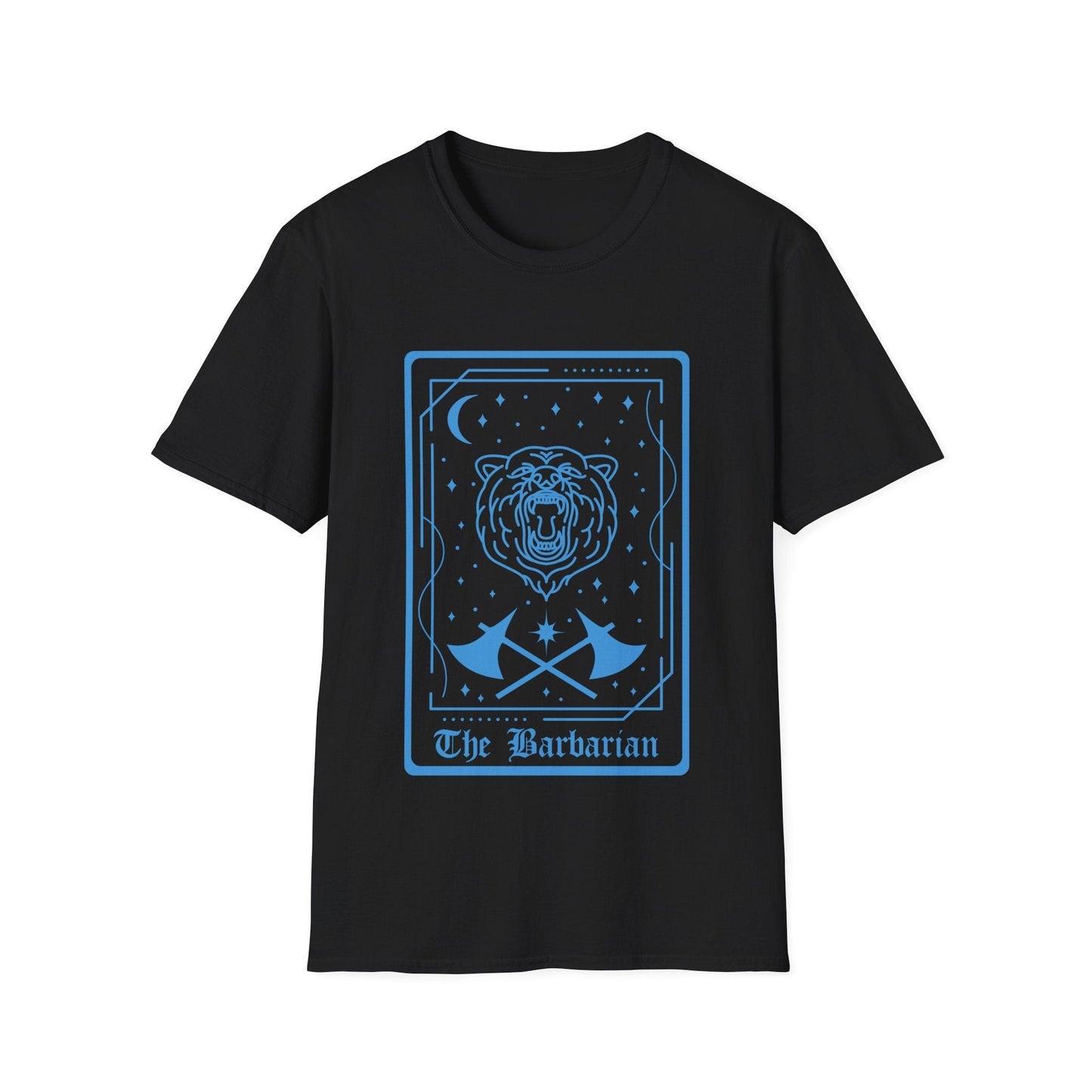 Printify T-Shirt Black / S The Barbarian Tarot Card T-Shirt