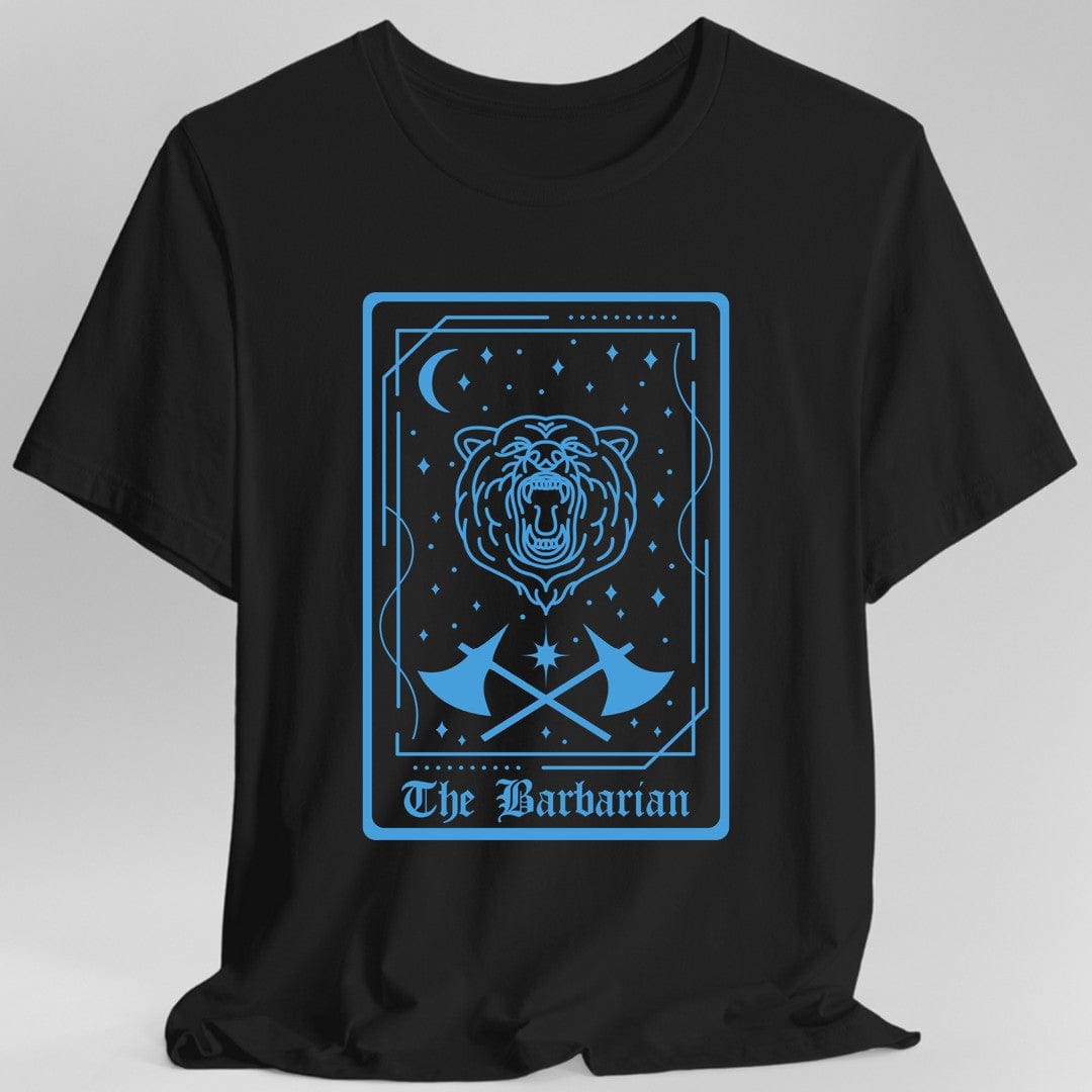 Printify T-Shirt Black / S The Barbarian Tarot Card T-Shirt