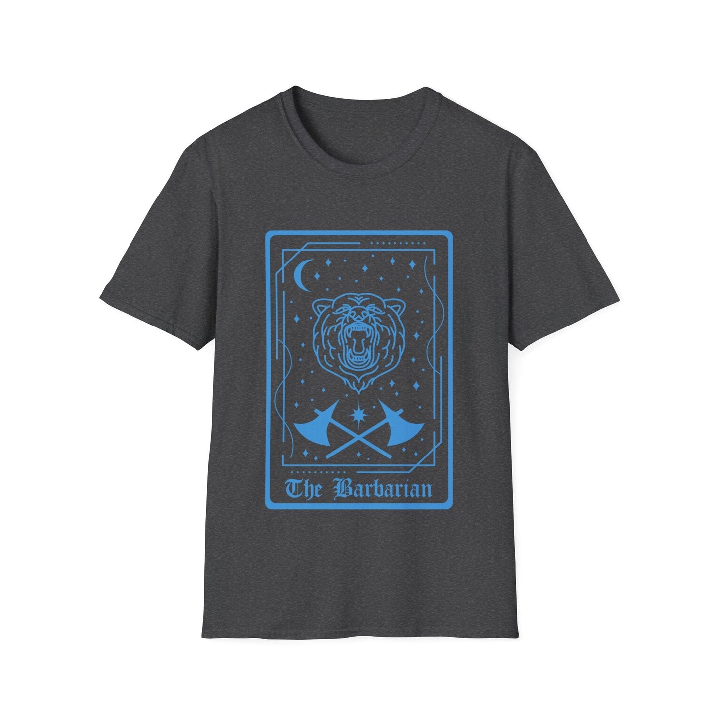 Printify T-Shirt Dark Heather / S The Barbarian Tarot Card T-Shirt