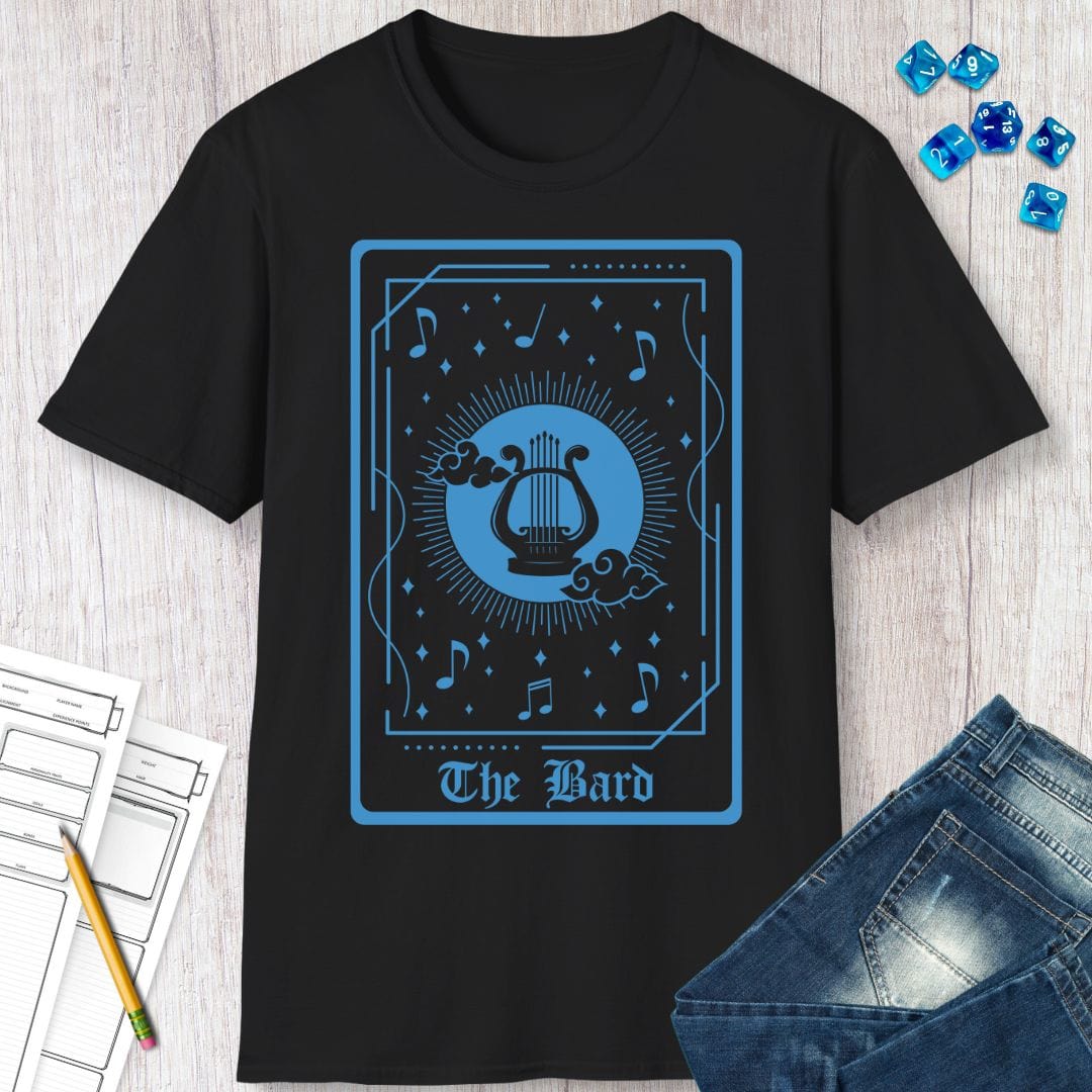 Printify T-Shirt The Bard Tarot Card T-Shirt