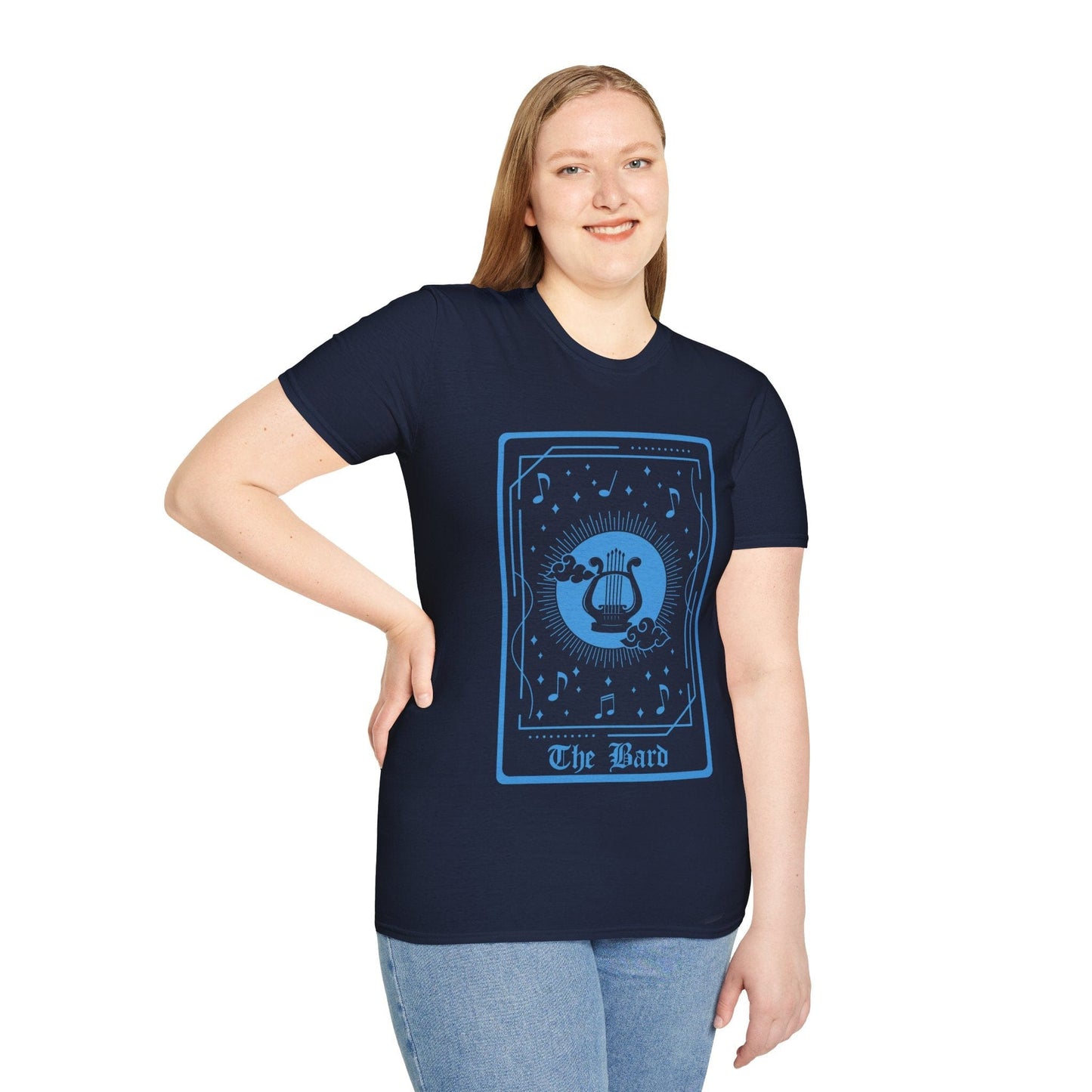 Printify T-Shirt The Bard Tarot Card T-Shirt