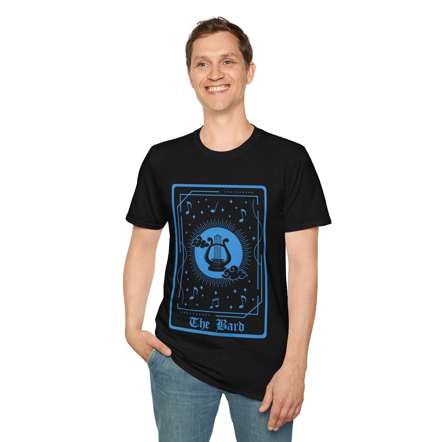 Printify T-Shirt The Bard Tarot Card T-Shirt
