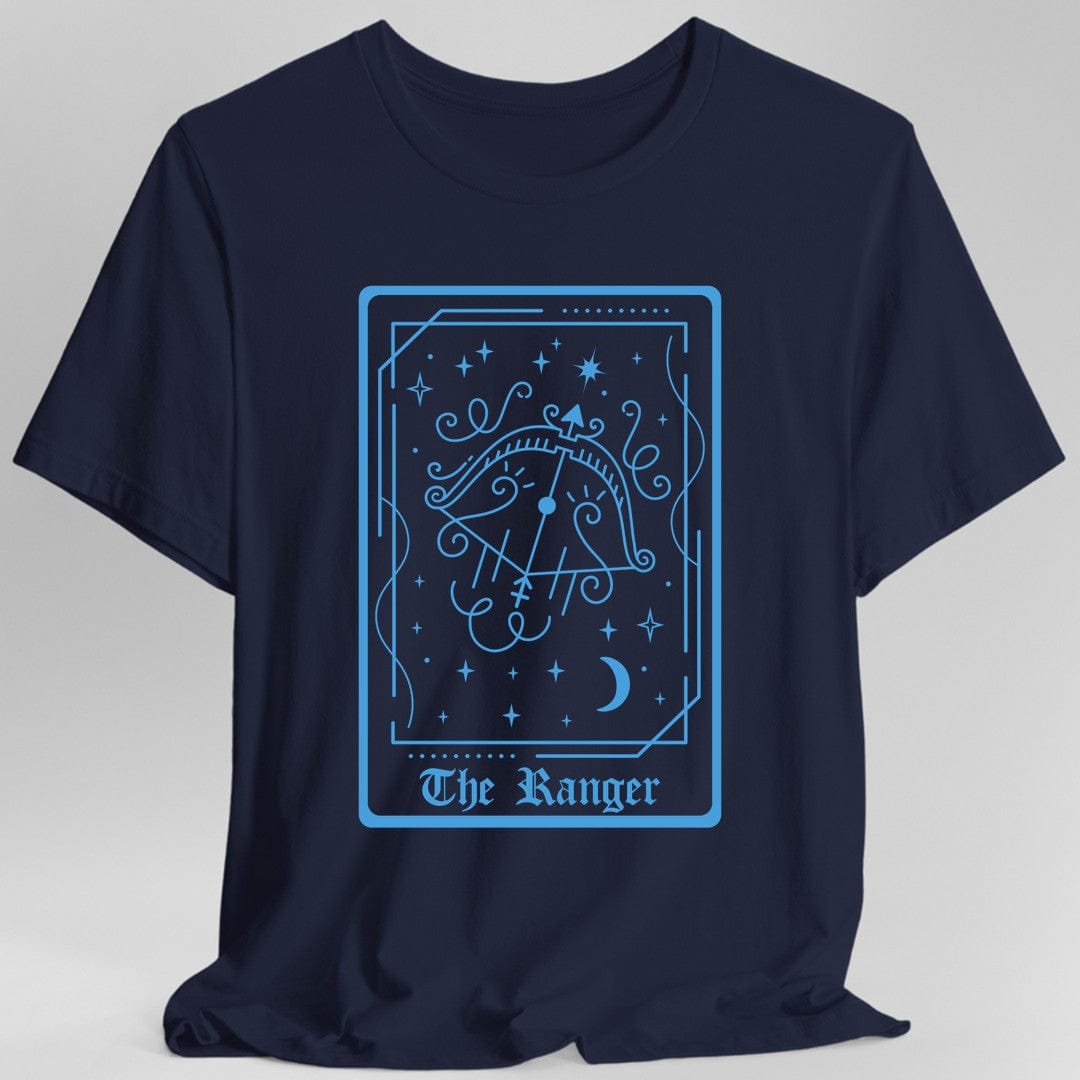 Printify T-Shirt Navy / S The Bard Tarot Card T-Shirt