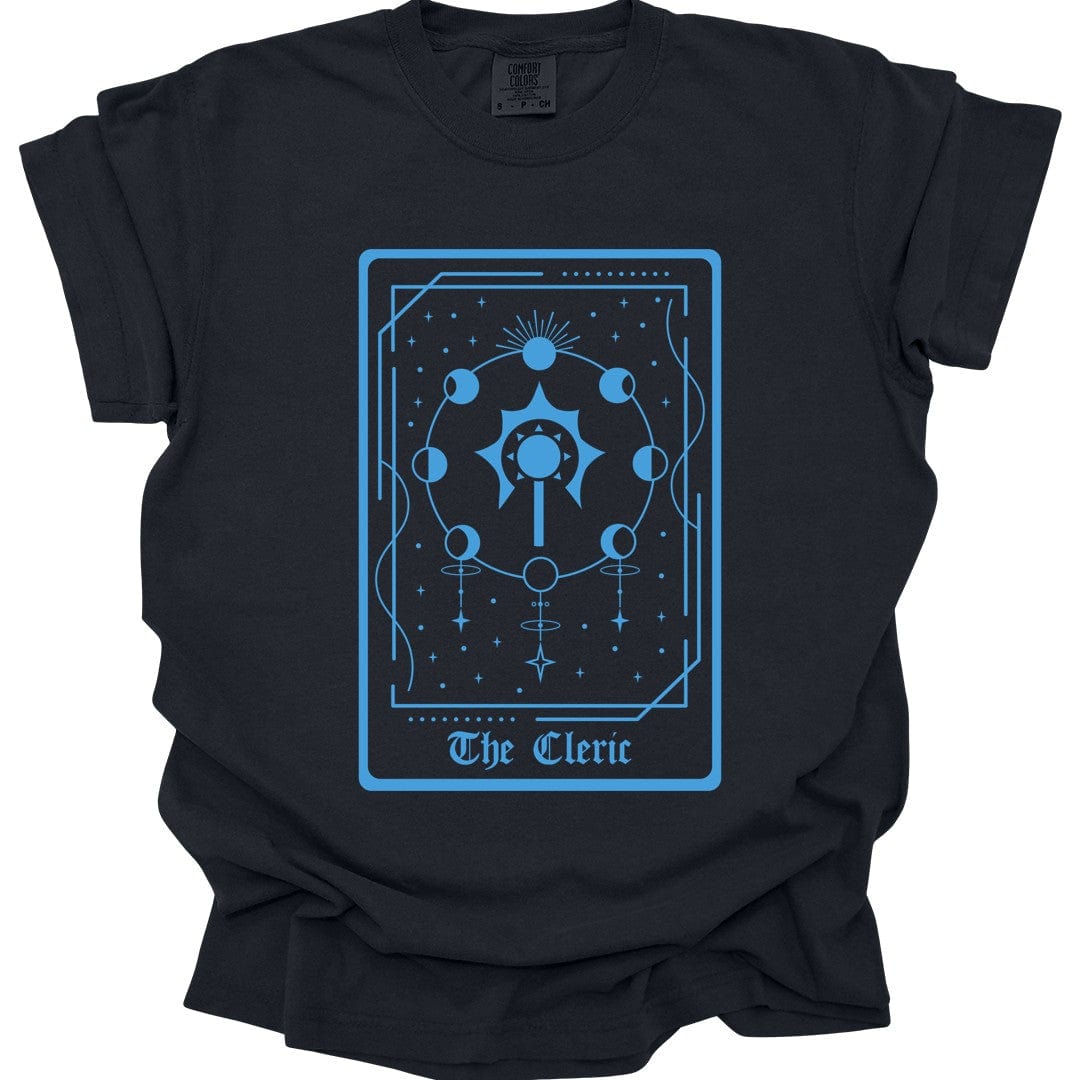 Printify T-Shirt Black / S The Cleric Tarot Card T-Shirt - Comfort Colors