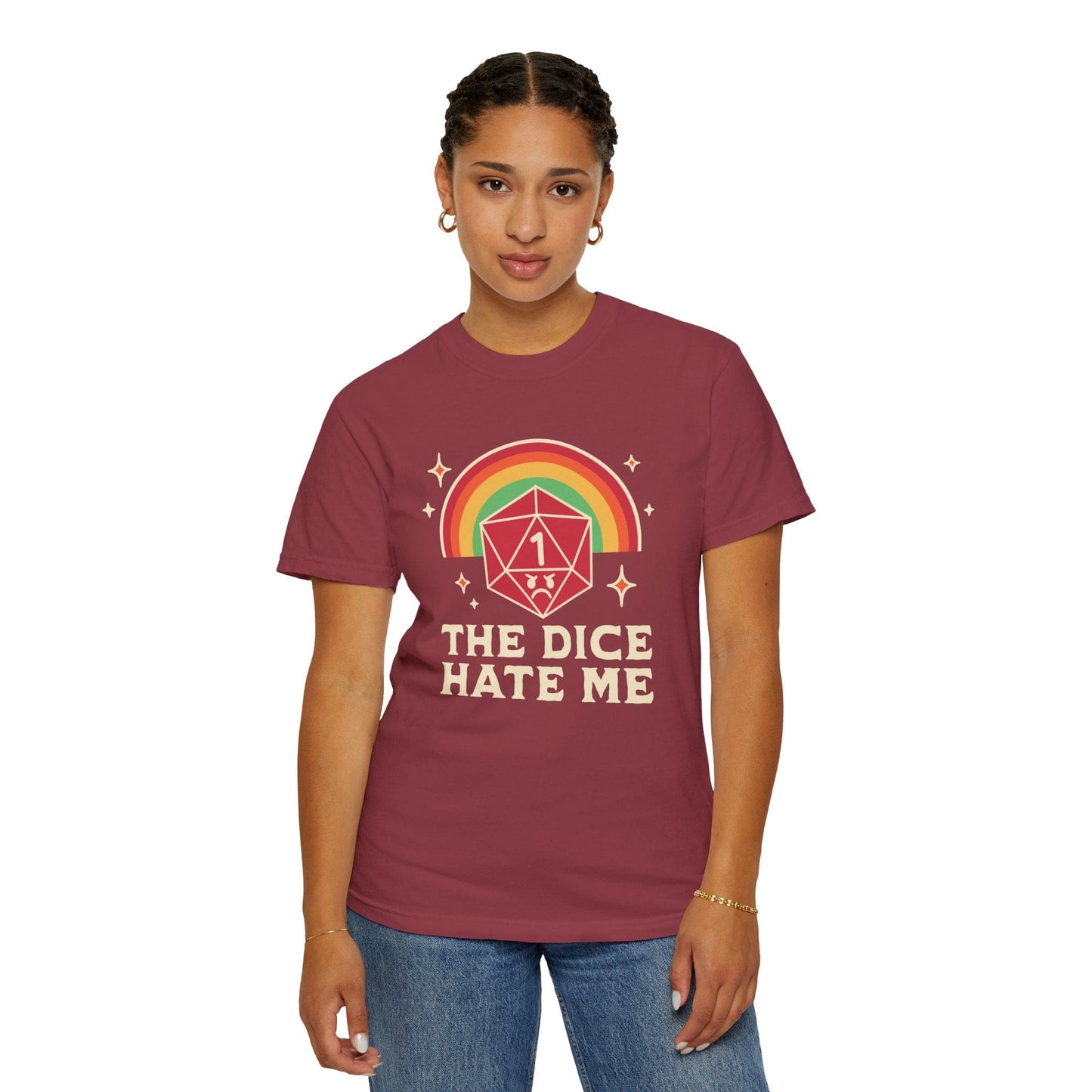 Printify T-Shirt The Dice Hate Me T-Shirt - Comfort Colors