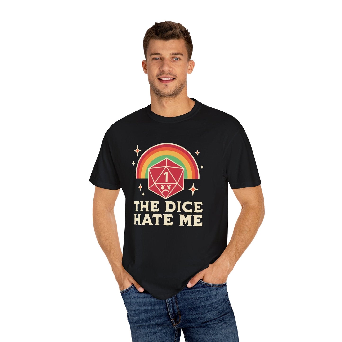Printify T-Shirt The Dice Hate Me T-Shirt - Comfort Colors