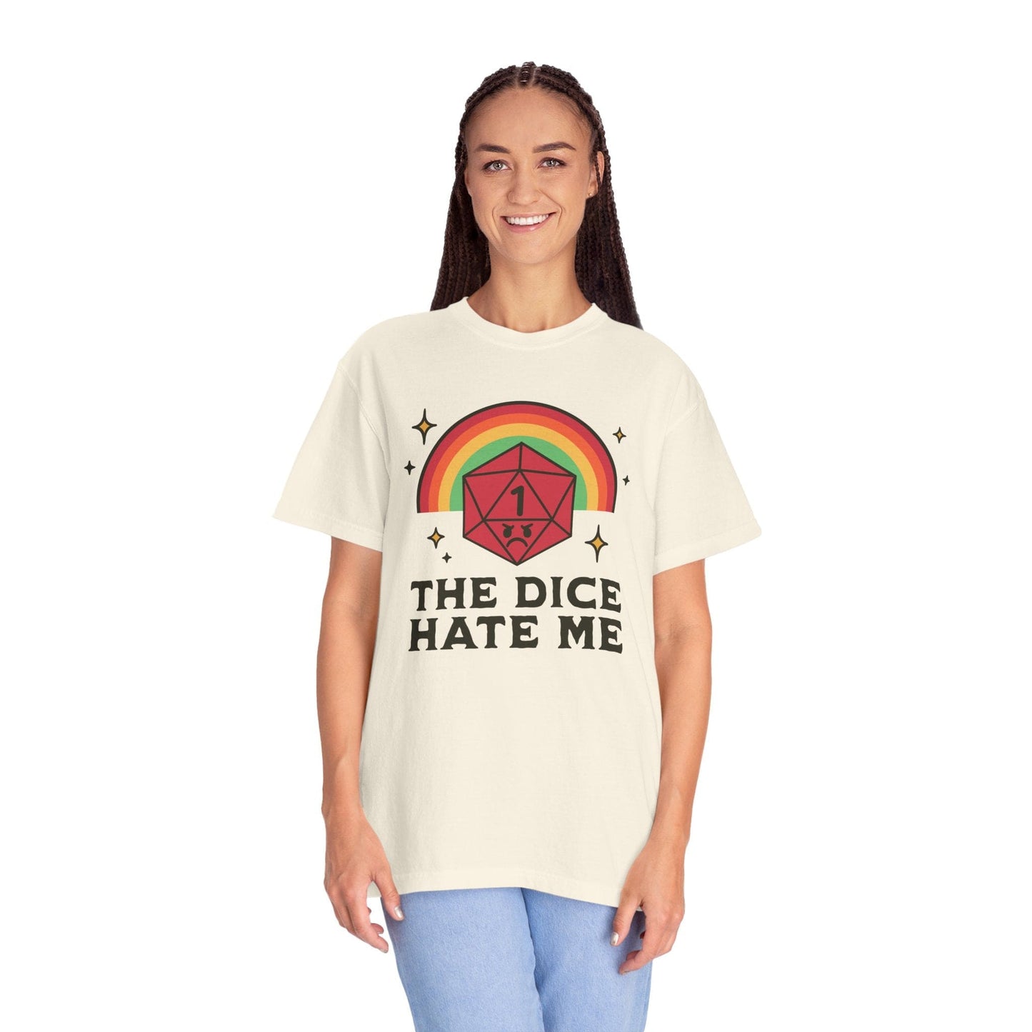 Printify T-Shirt The Dice Hate Me T-Shirt - Comfort Colors