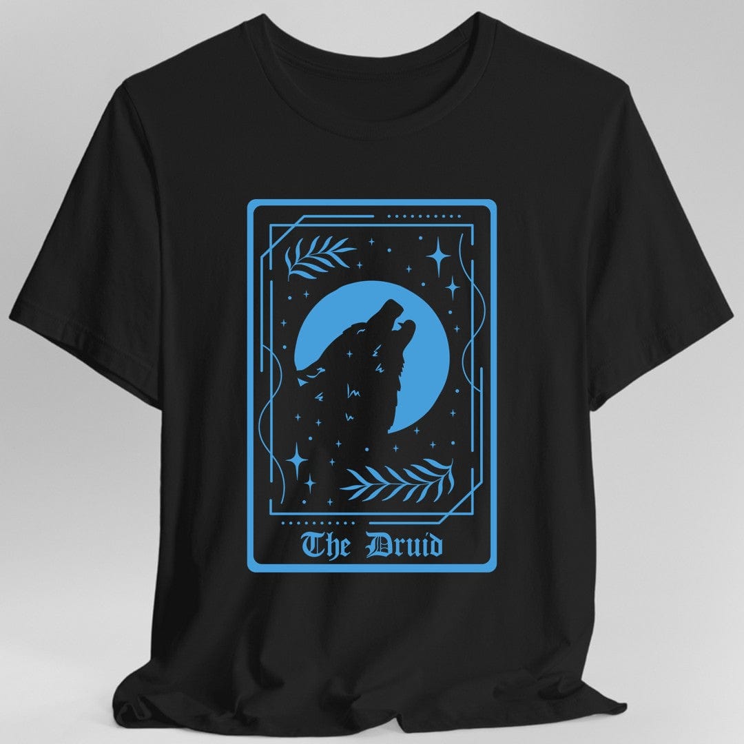 Printify T-Shirt Black / S The Druid Tarot Card T-Shirt
