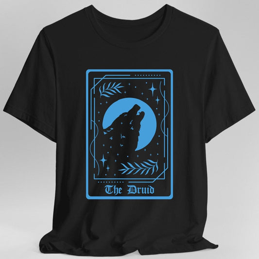 Printify T-Shirt Black / S The Druid Tarot Card T-Shirt