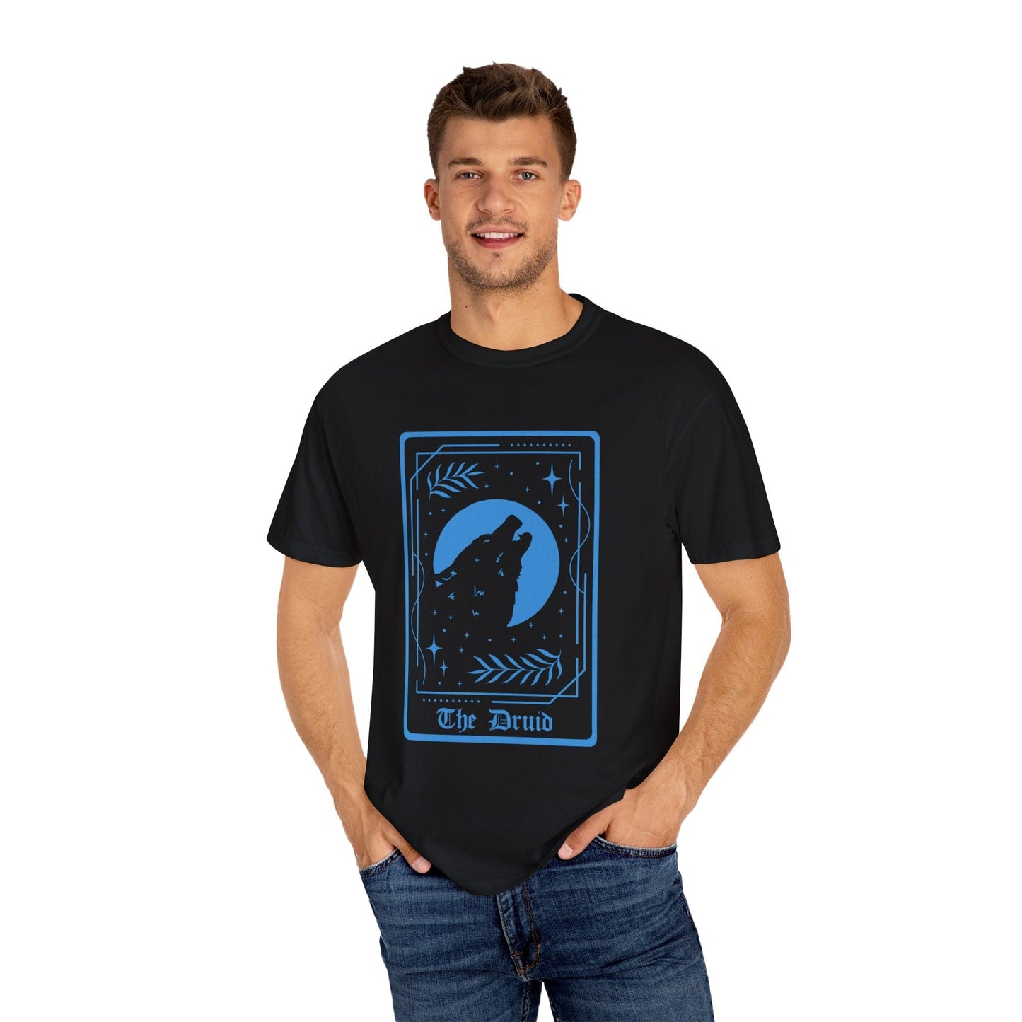 Printify T-Shirt The Druid Tarot Card T-Shirt - Comfort Colors