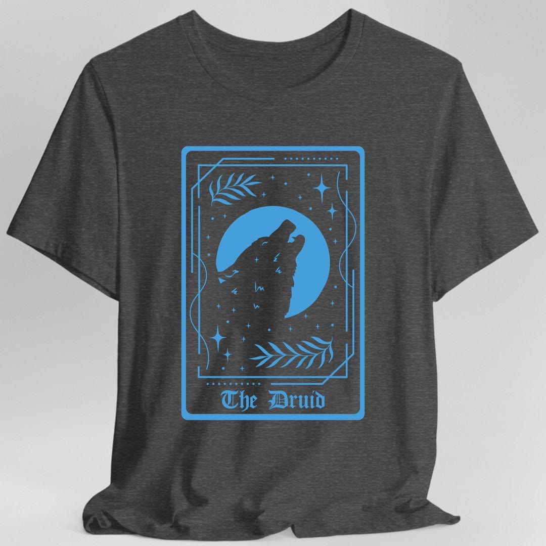 Printify T-Shirt Dark Heather / S The Druid Tarot Card T-Shirt