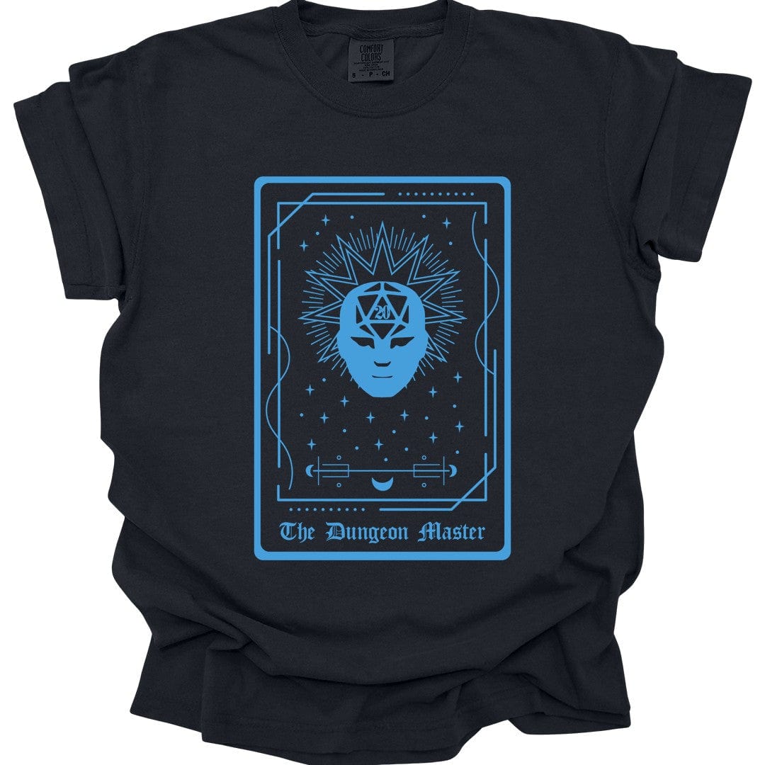 Printify T-Shirt Black / S The Dungeon Master Tarot Card T-Shirt - Comfort Colors