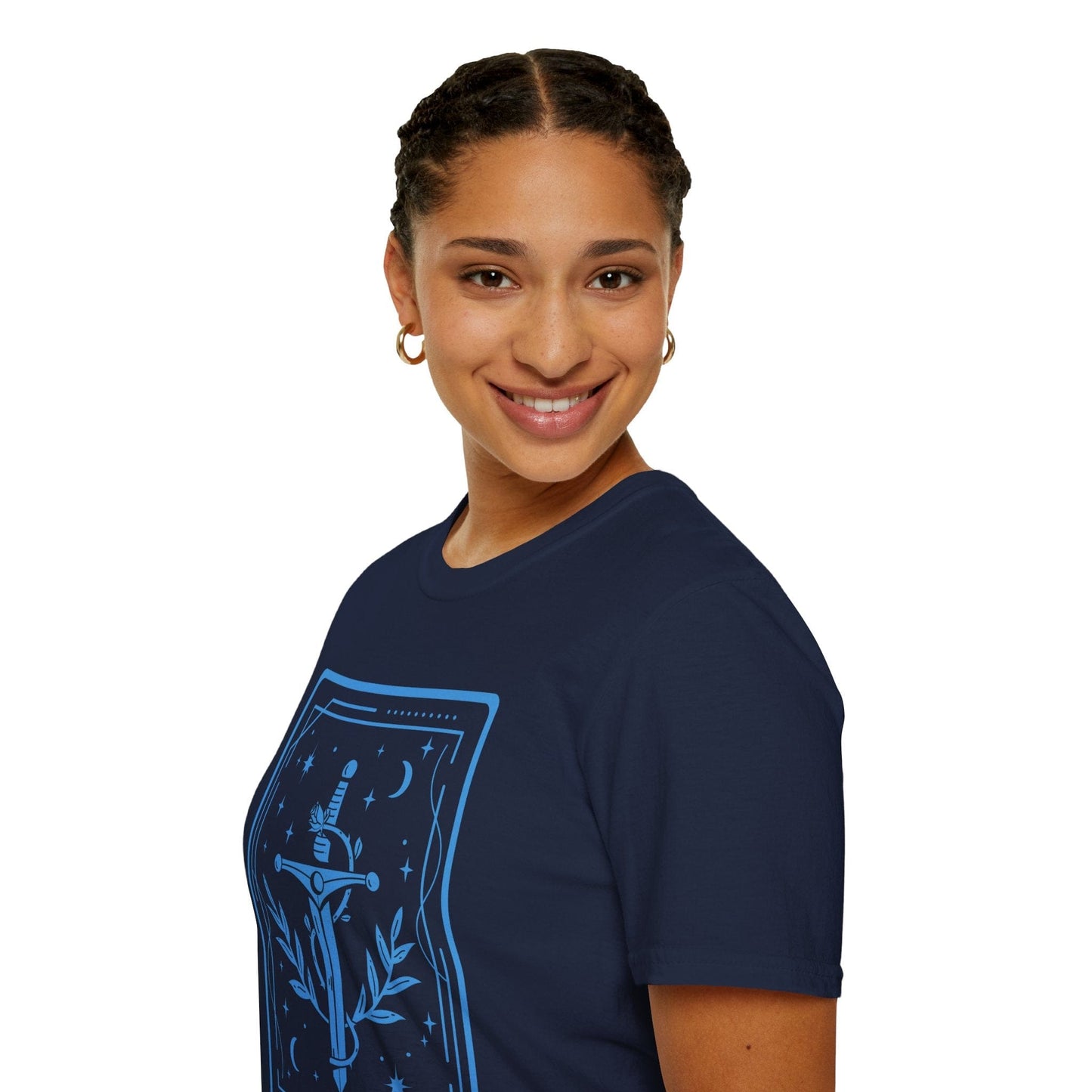 Printify T-Shirt The Fighter Tarot Card T-Shirt