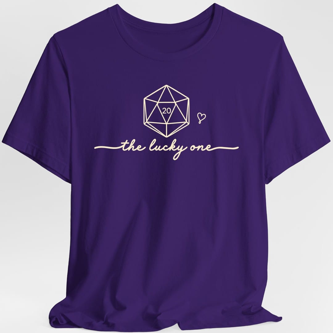Printify T-Shirt Purple / S The Lucky One T-Shirt
