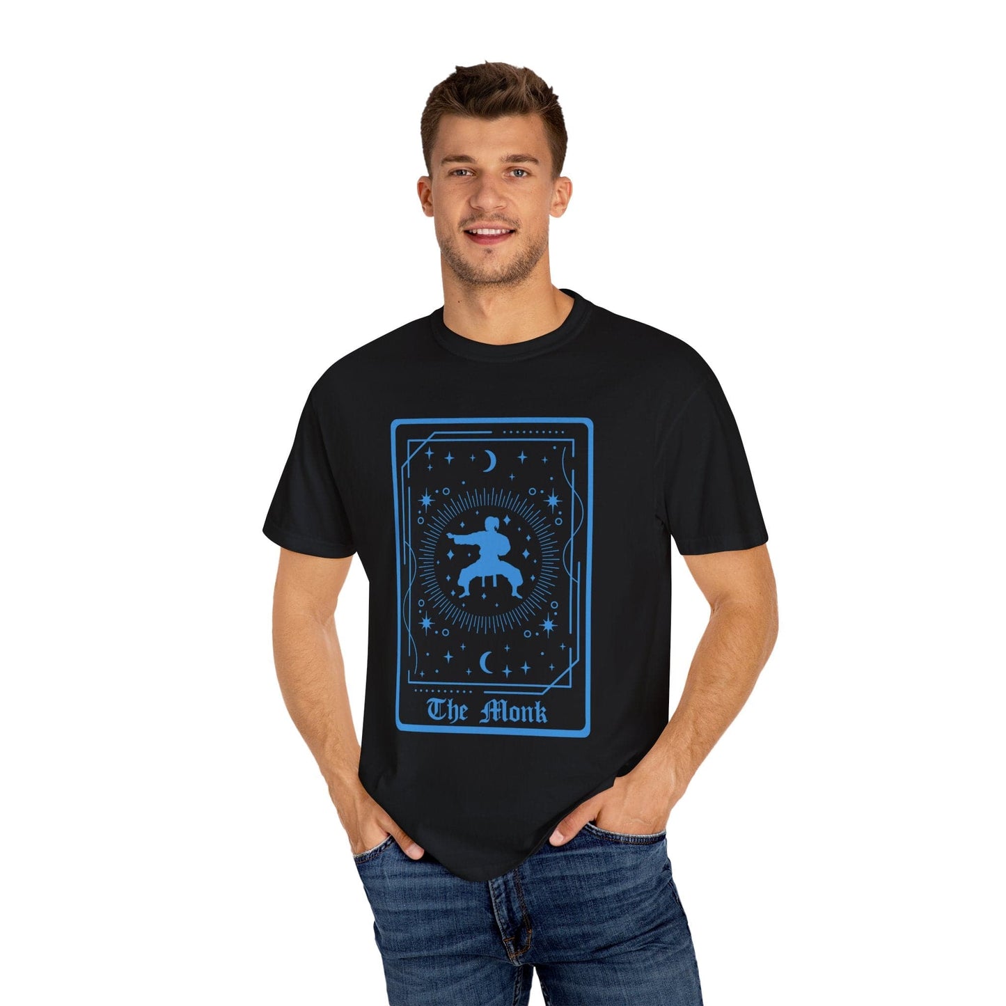 Printify T-Shirt The Monk Tarot Card T-Shirt - Comfort Colors