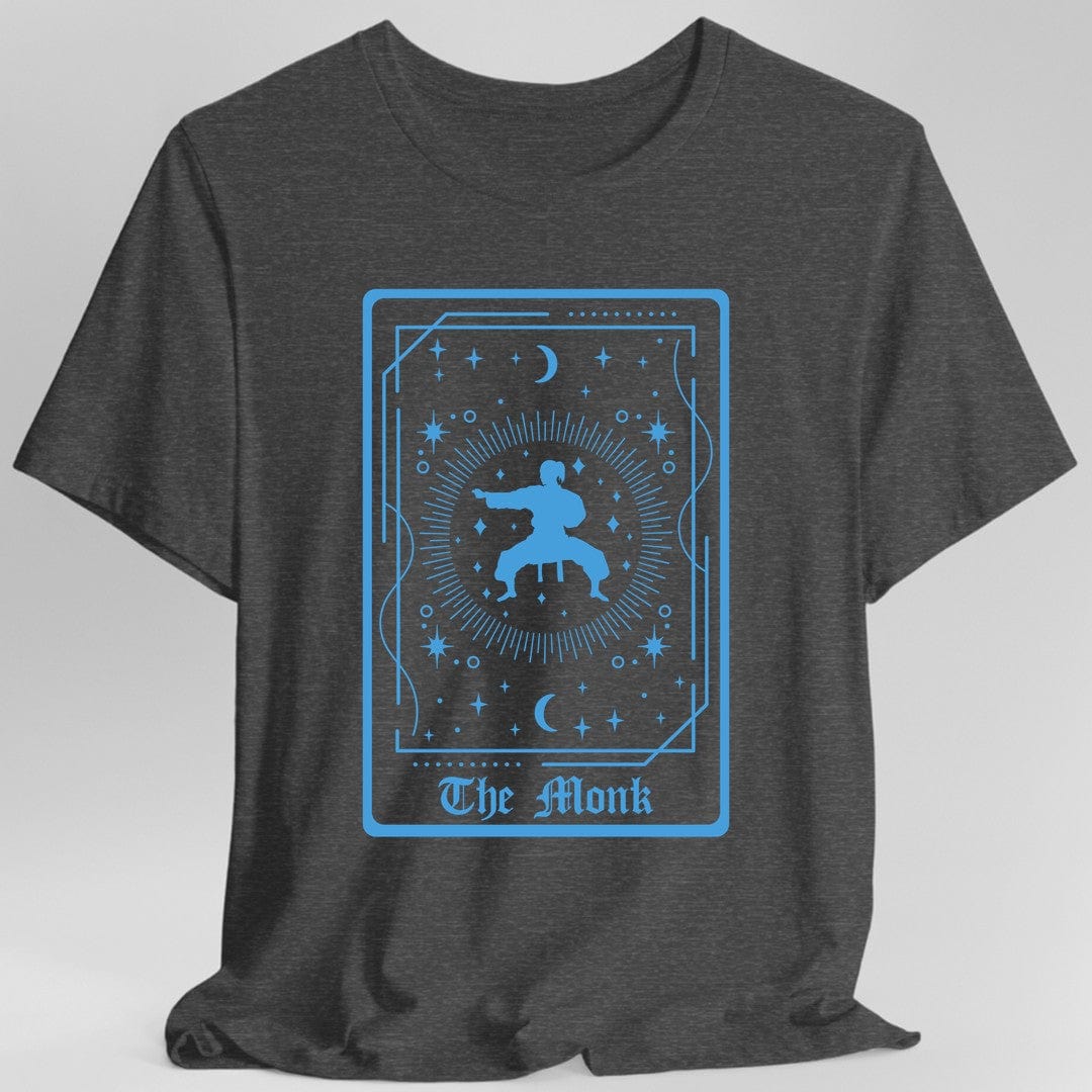Printify T-Shirt Dark Heather / S The Monk Tarot Card T-Shirt