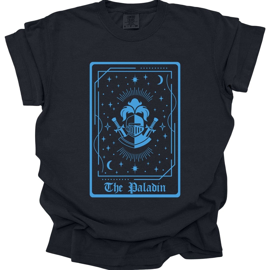 Printify T-Shirt Black / S The Paladin Tarot Card T-Shirt - Comfort Colors