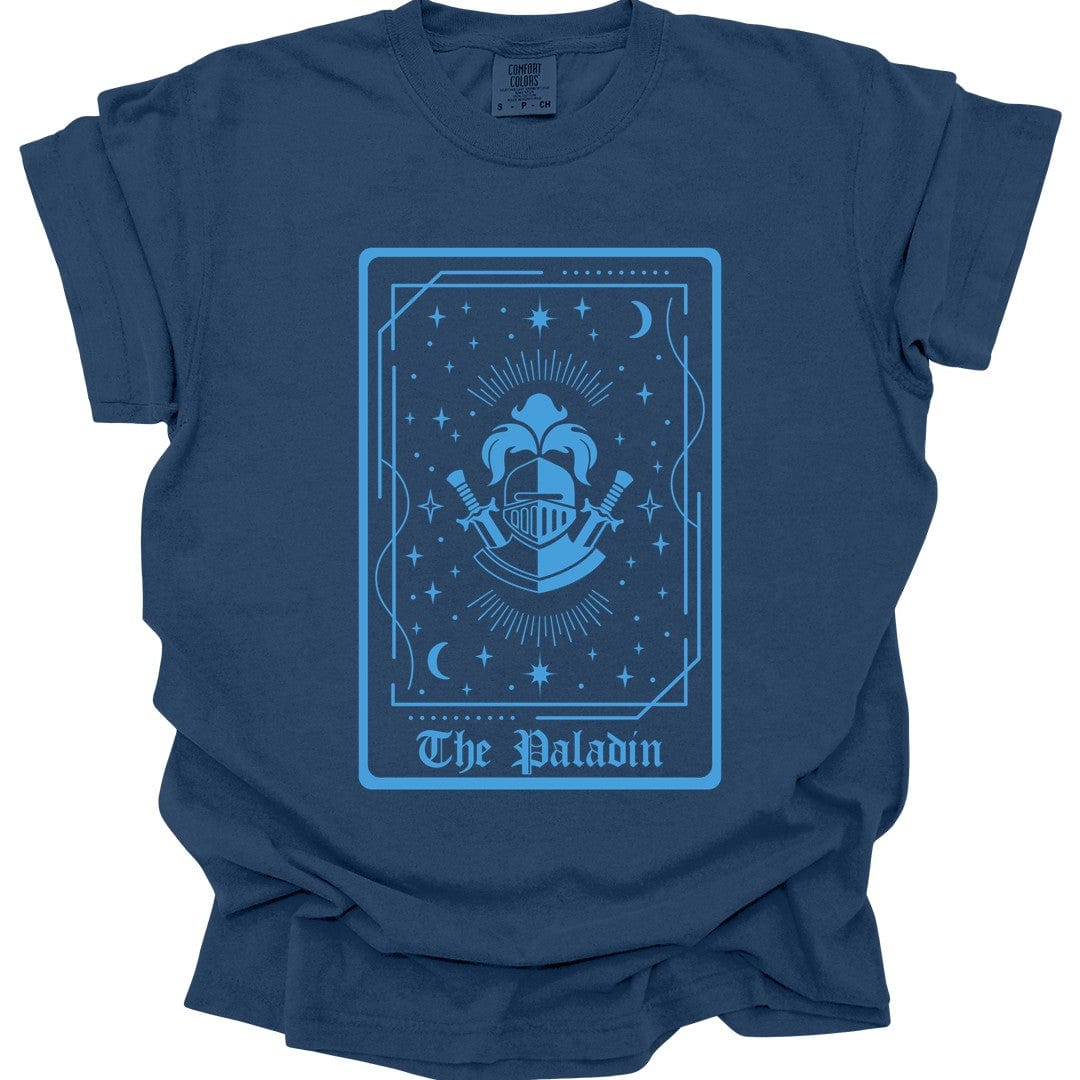 Printify T-Shirt True Navy / S The Paladin Tarot Card T-Shirt - Comfort Colors