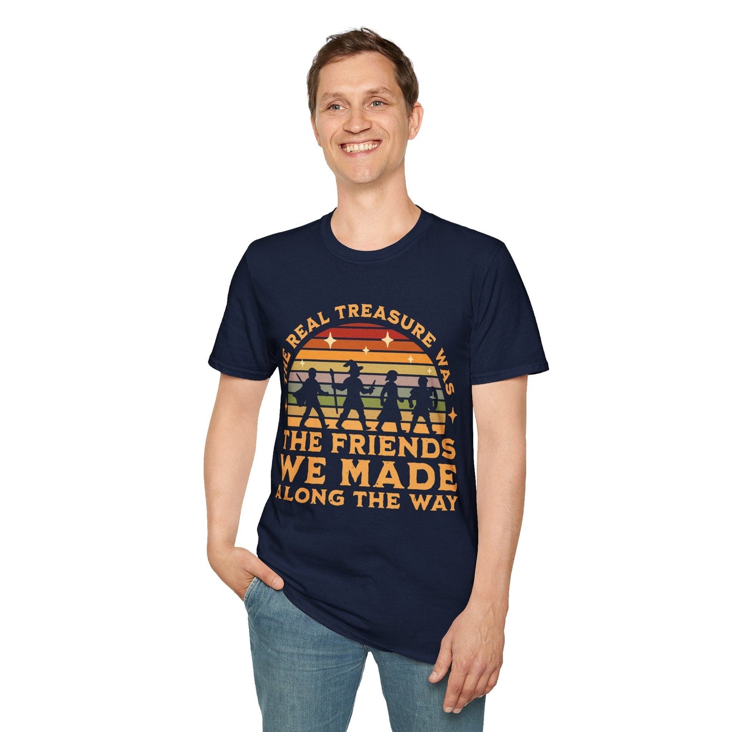 Printify T-Shirt The Real Treasure Was the Friends We Made T-Shirt