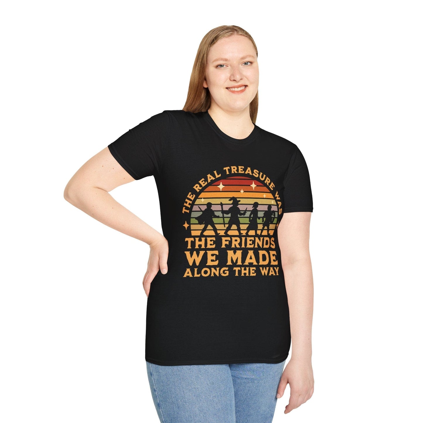 Printify T-Shirt The Real Treasure Was the Friends We Made T-Shirt