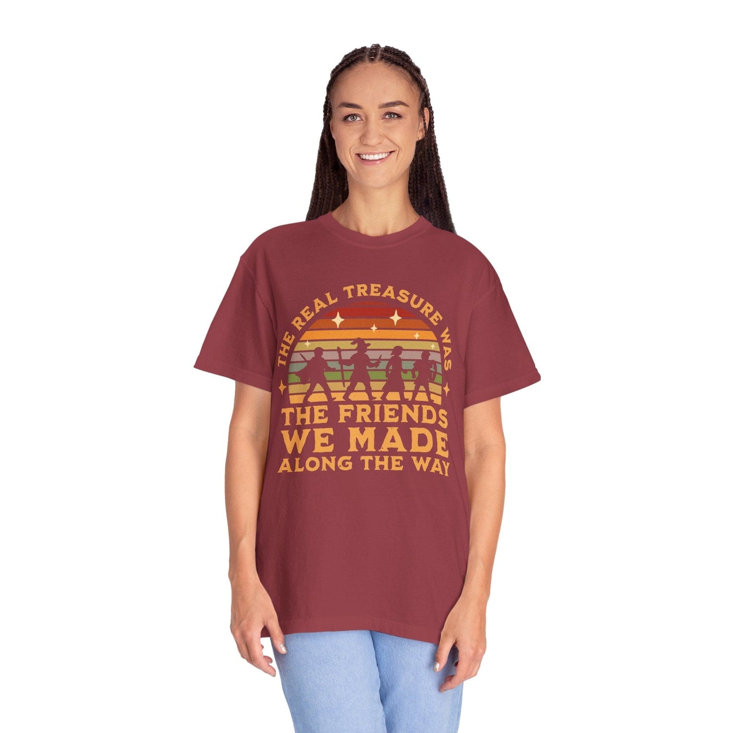 Printify T-Shirt The Real Treasure Was the Friends We Made T-Shirt - Comfort Colors