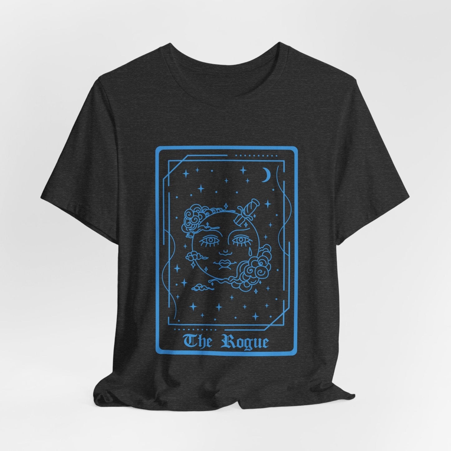 Printify T-Shirt Dark Heather / S The Rogue Tarot Card T-Shirt