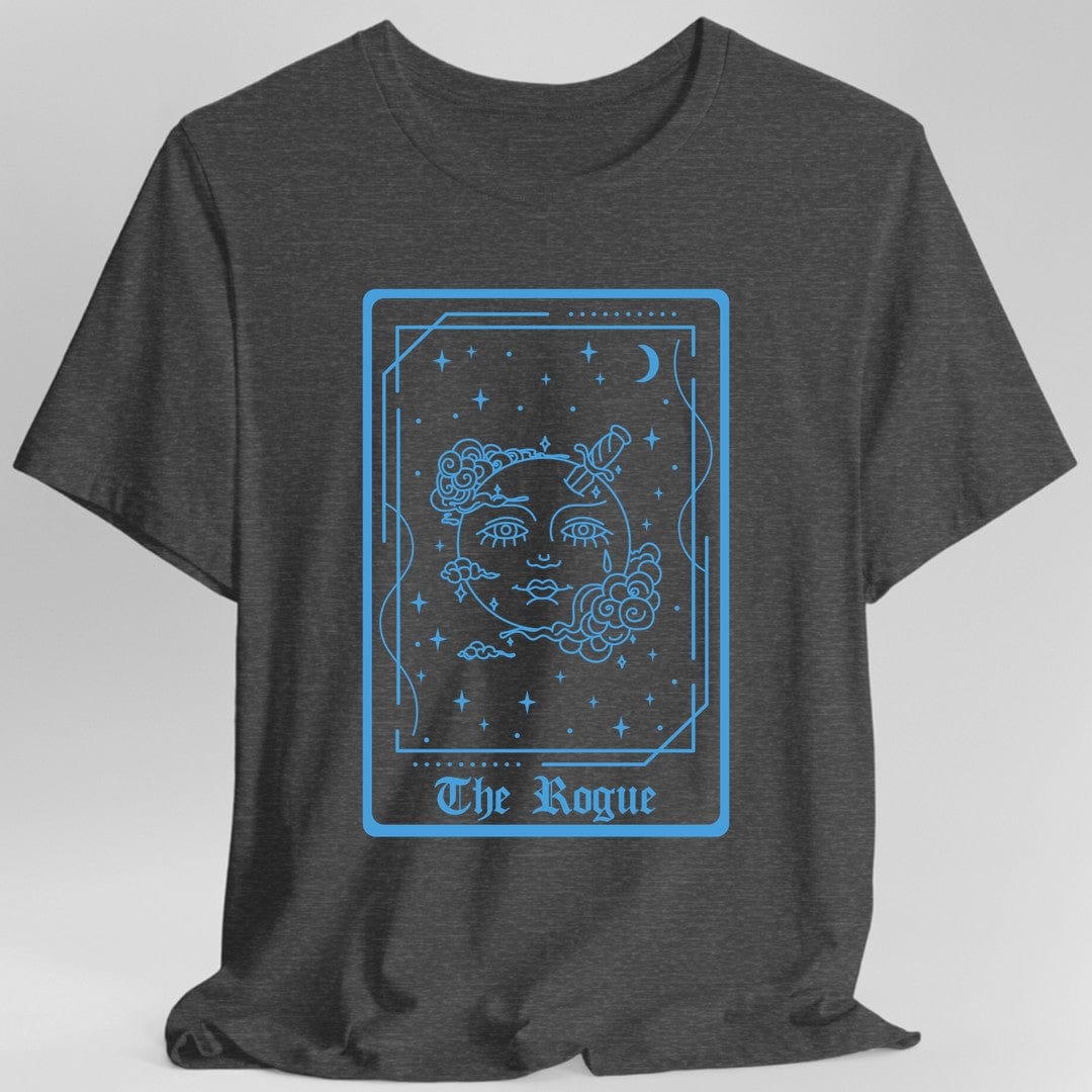 Printify T-Shirt Dark Heather / S The Rogue Tarot Card T-Shirt
