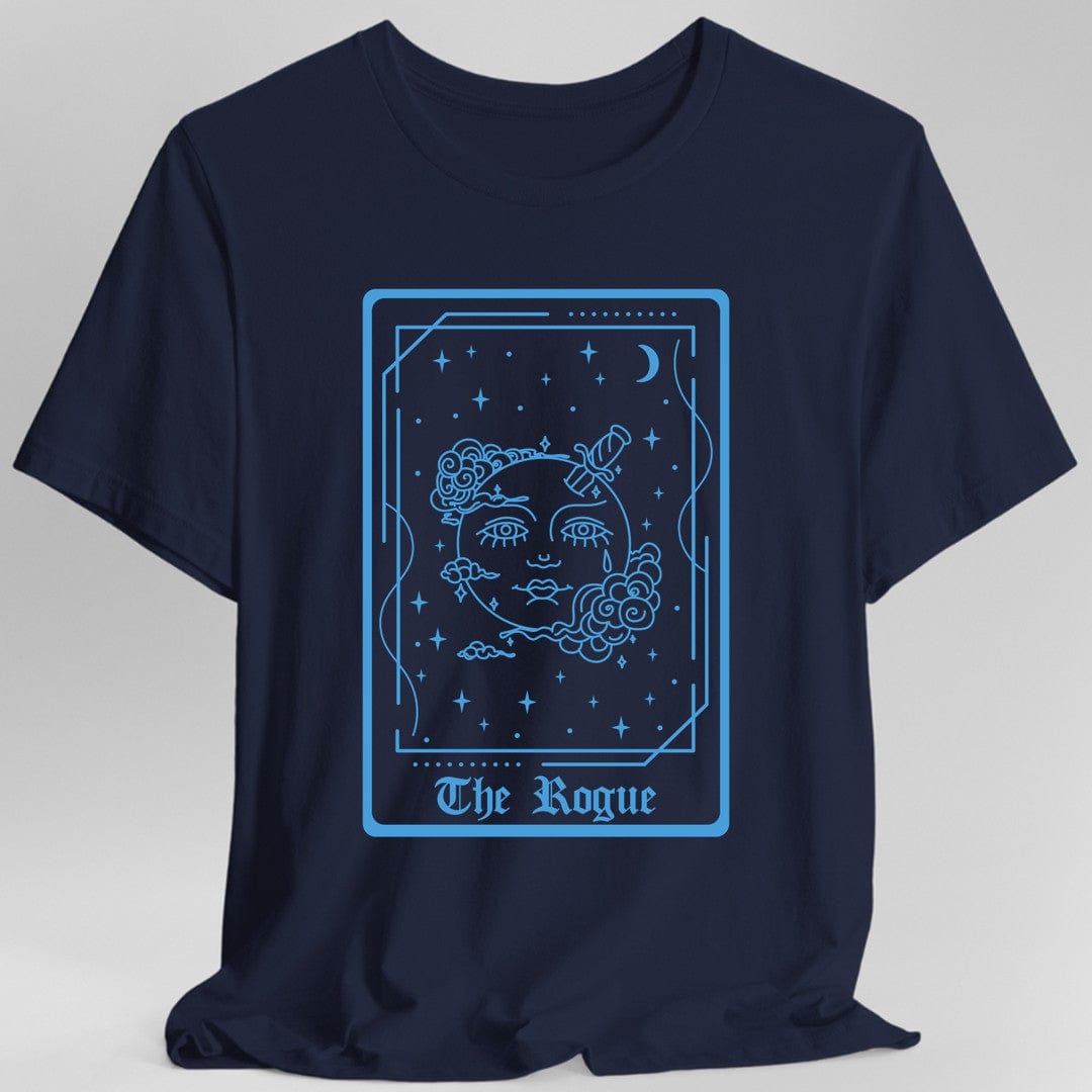 Printify T-Shirt Navy / S The Rogue Tarot Card T-Shirt