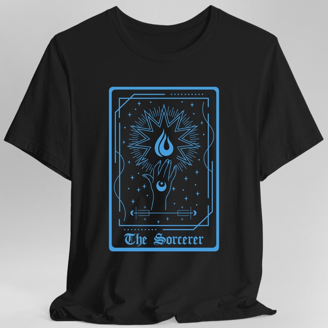 Printify T-Shirt Black / S The Sorcerer Tarot Card T-Shirt