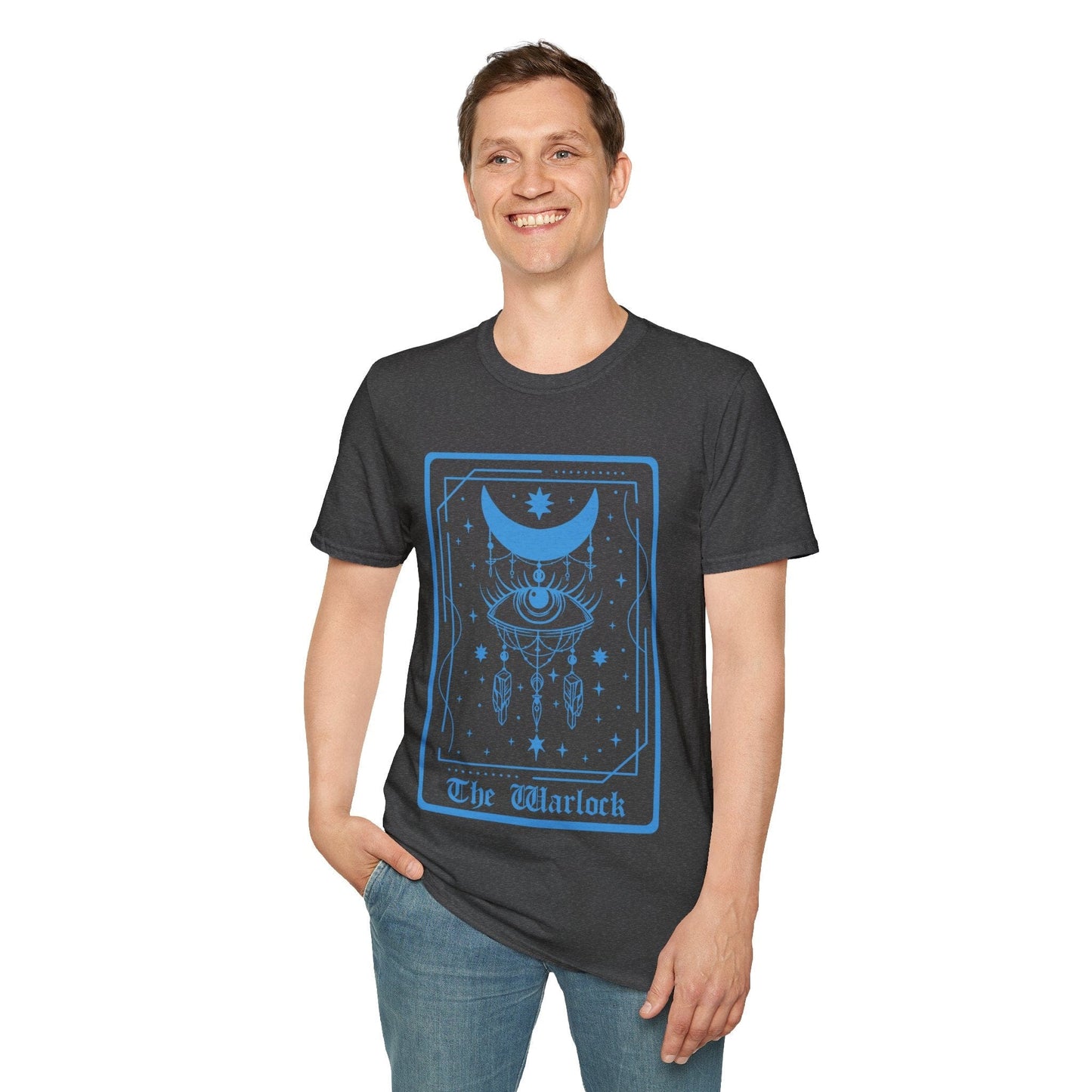 Printify T-Shirt The Warlock Tarot Card T-Shirt