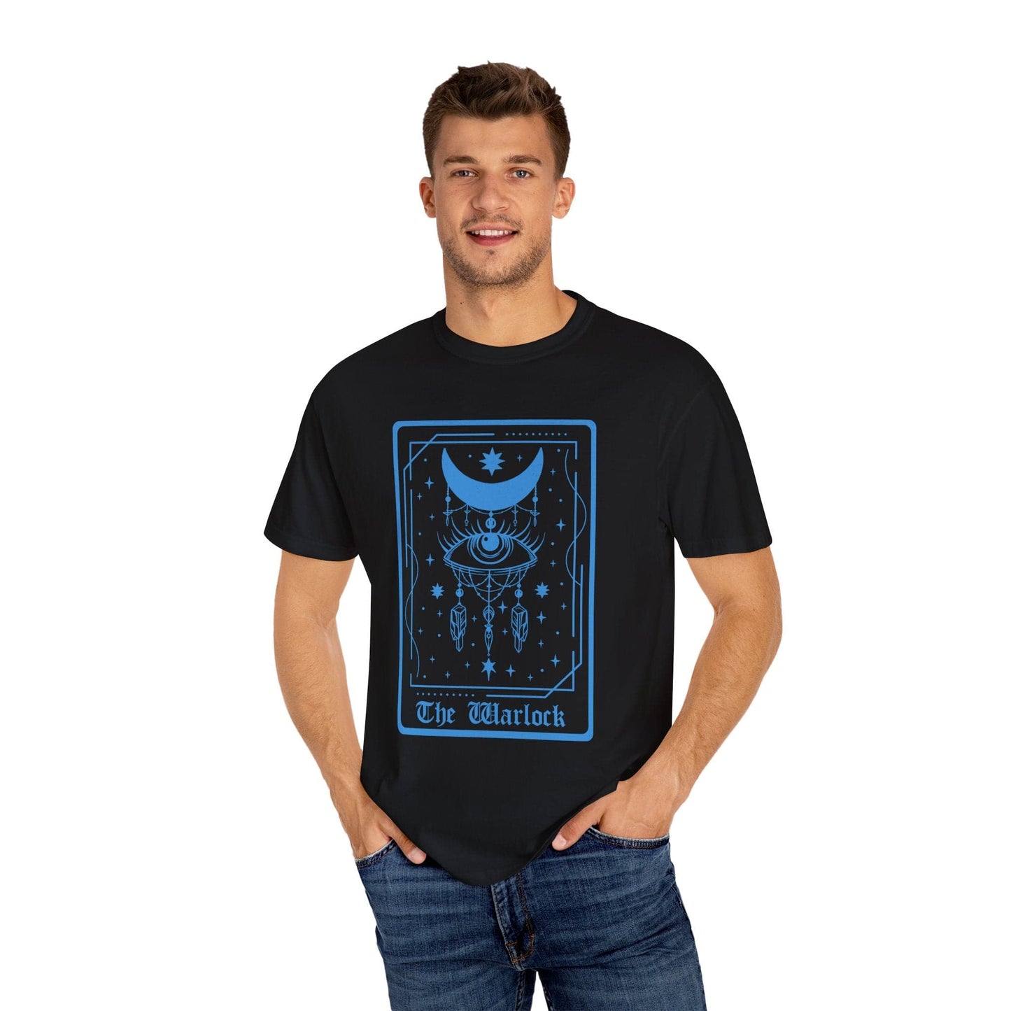 Printify T-Shirt The Warlock Tarot Card T-Shirt - Comfort Colors