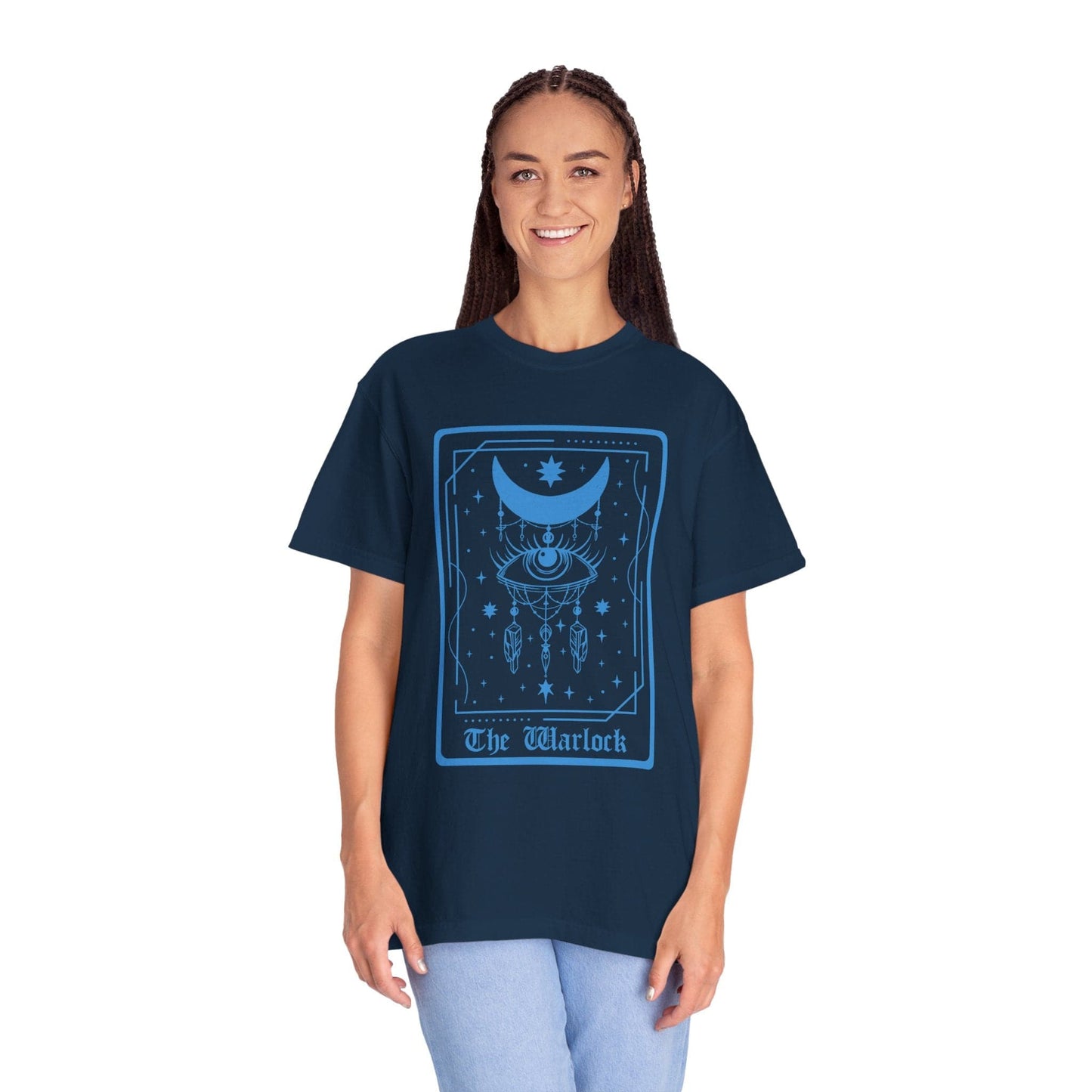 Printify T-Shirt The Warlock Tarot Card T-Shirt - Comfort Colors