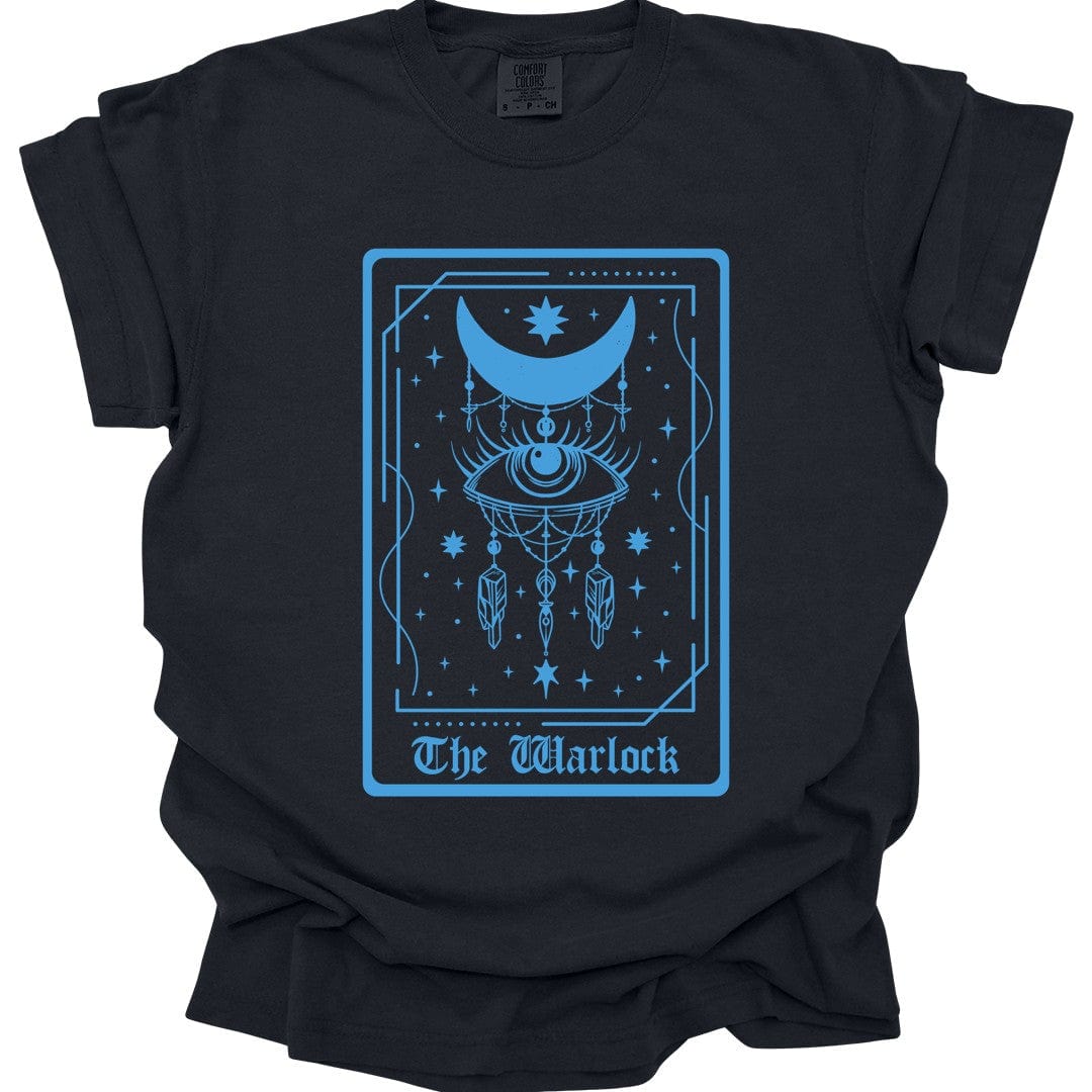 Printify T-Shirt Black / S The Warlock Tarot Card T-Shirt - Comfort Colors