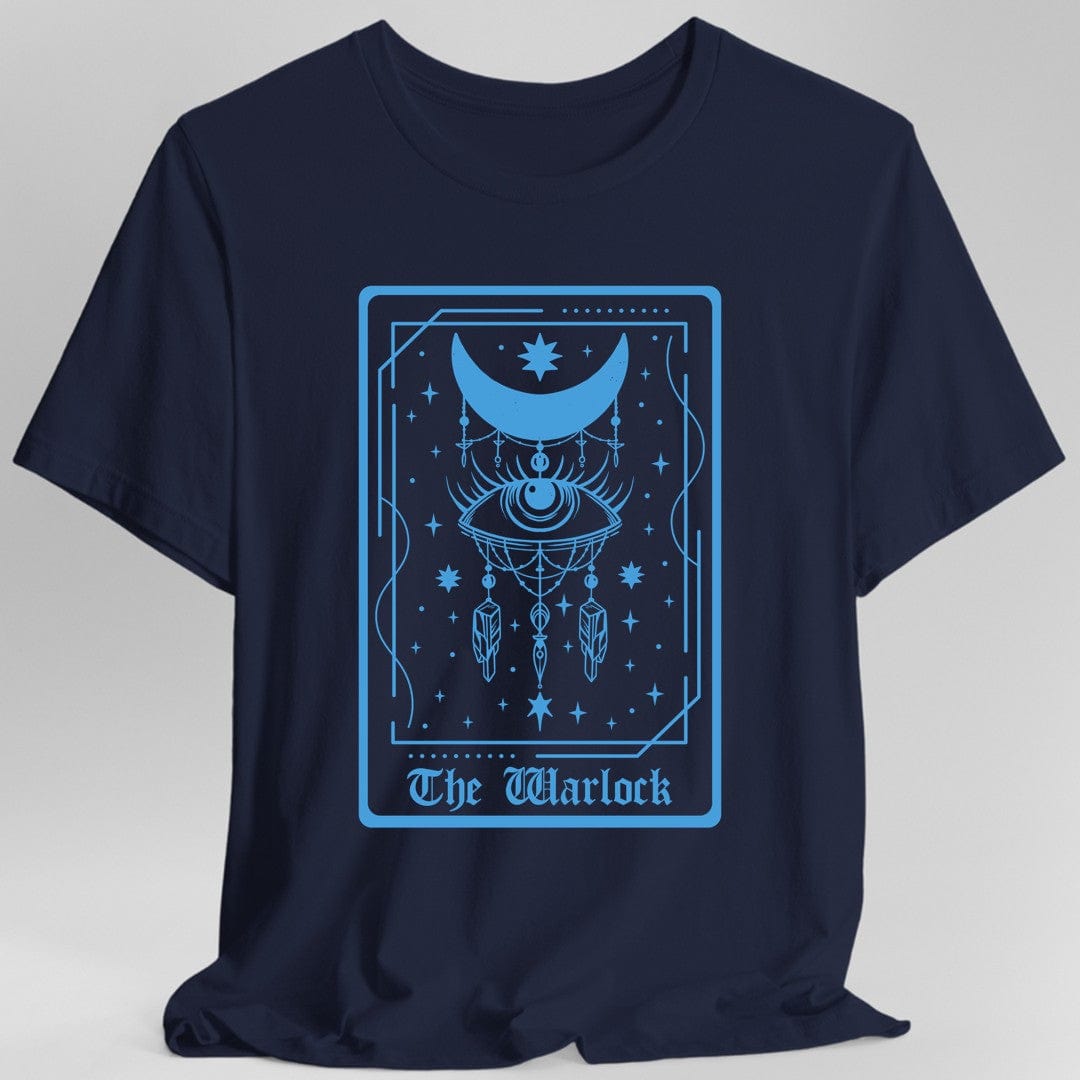 Printify T-Shirt Navy / S The Warlock Tarot Card T-Shirt