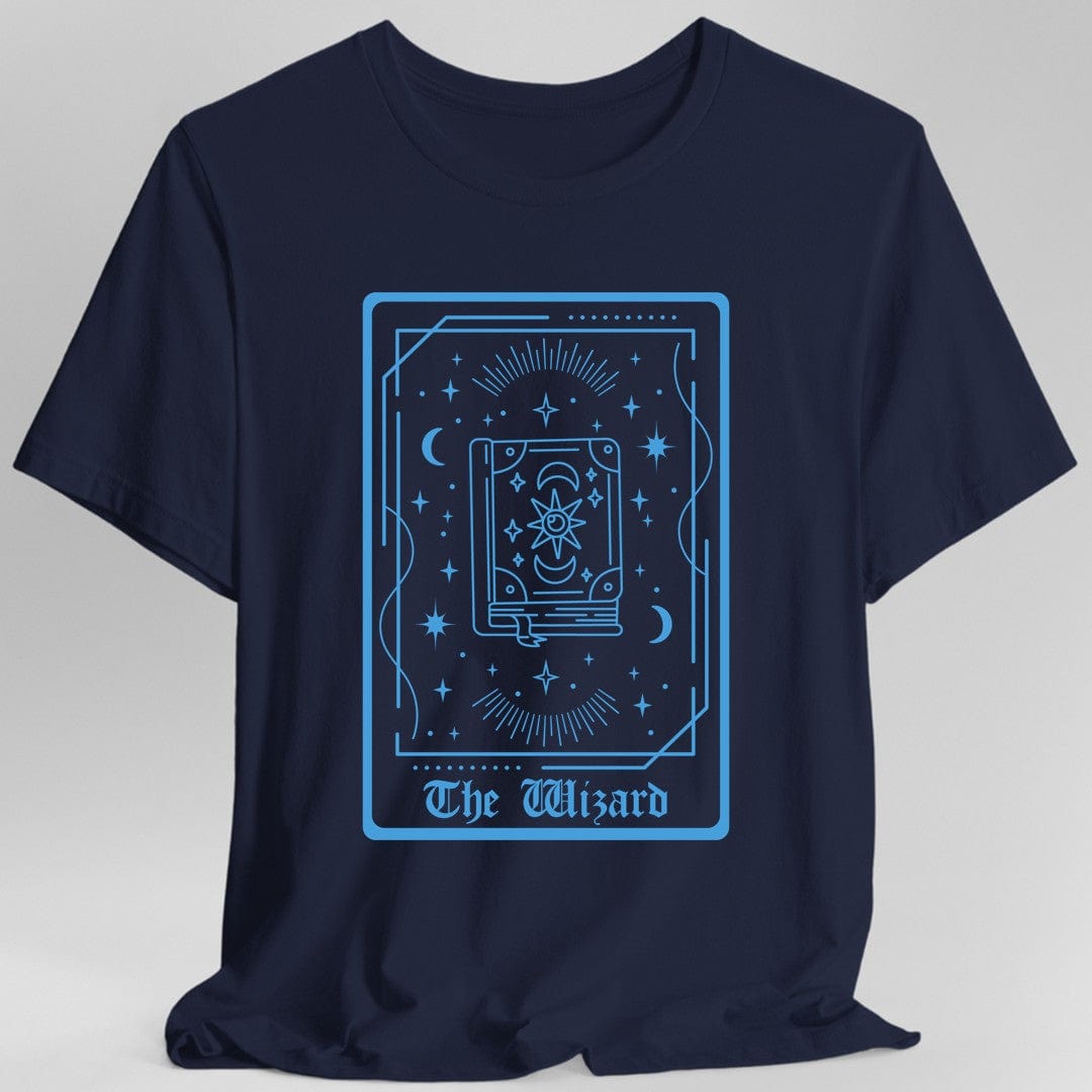 Printify T-Shirt Navy / S The Wizard Tarot Card T-Shirt