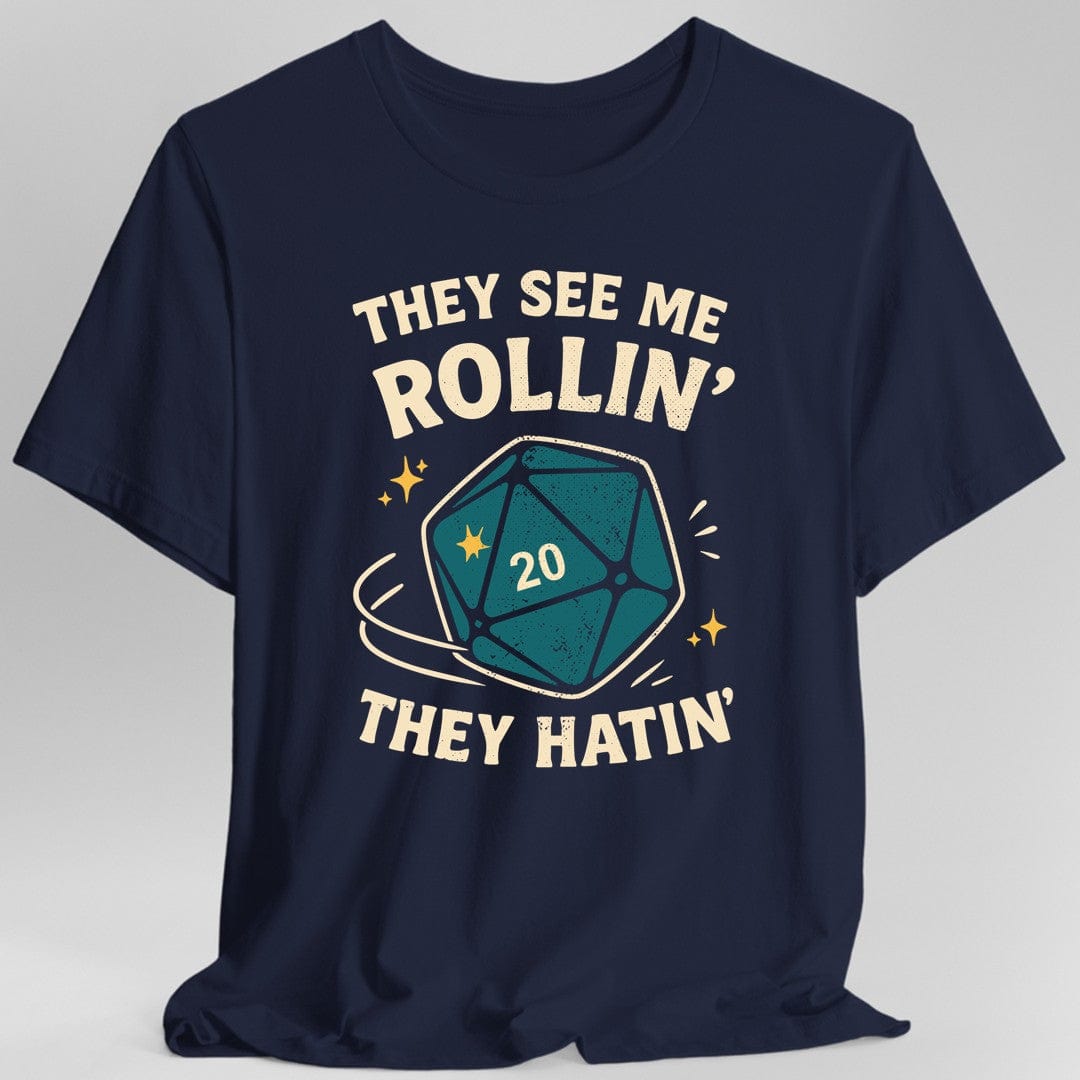 Printify T-Shirt They See Me Rollin' They Hatin' T-Shirt