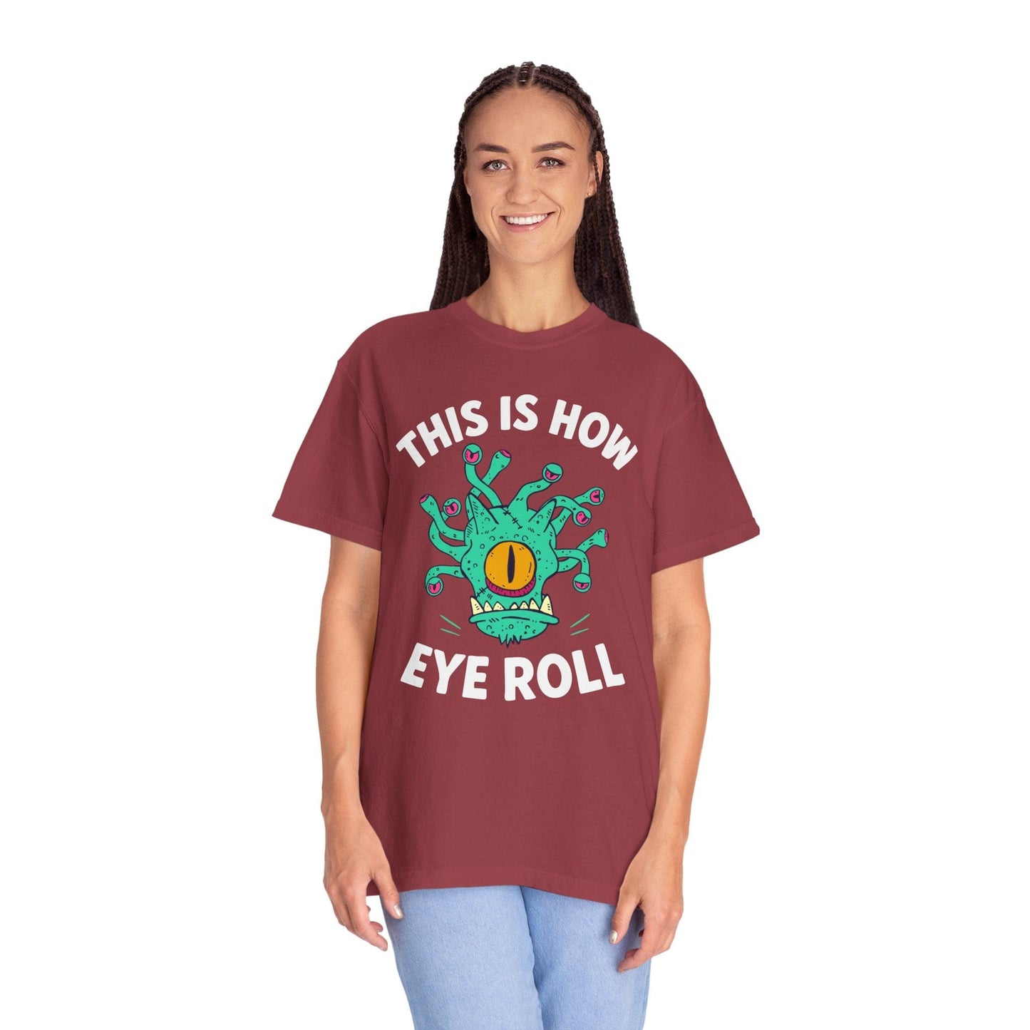 Printify T-Shirt This Is How Eye Roll Beholder T-Shirt - Comfort Colors