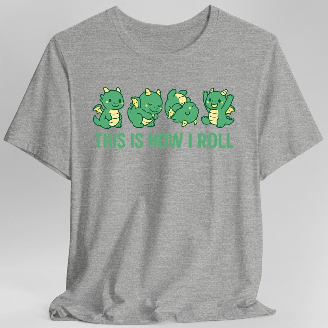 Printify T-Shirt This Is How I Roll Dragon T-Shirt