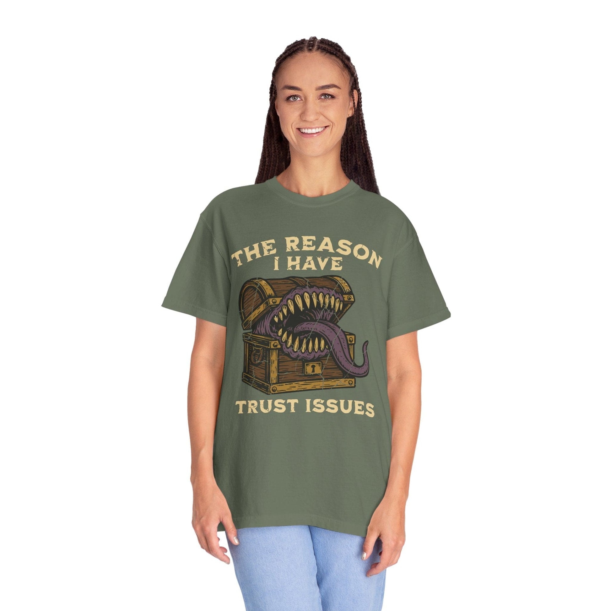 Printify T-Shirt Trust Issues Mimic Shirt - Comfort Colors