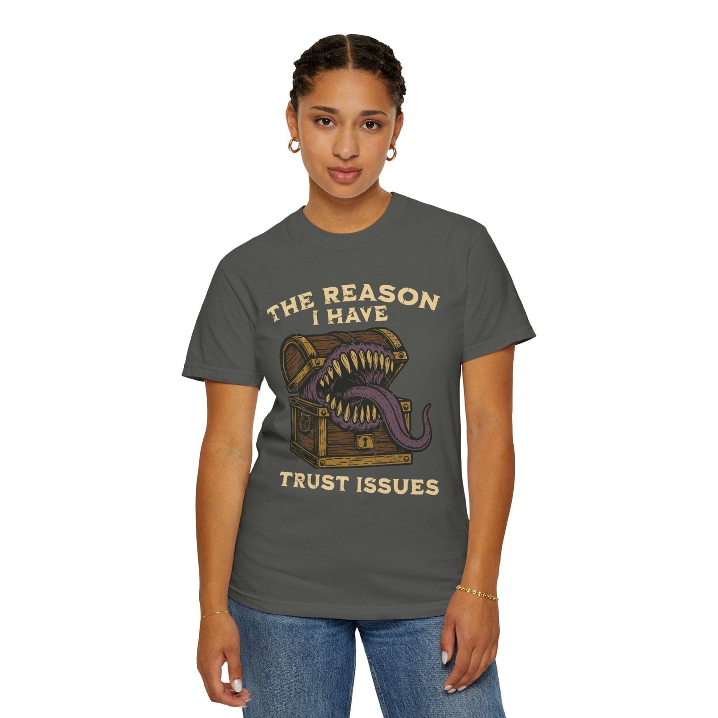 Printify T-Shirt Trust Issues Mimic Shirt - Comfort Colors